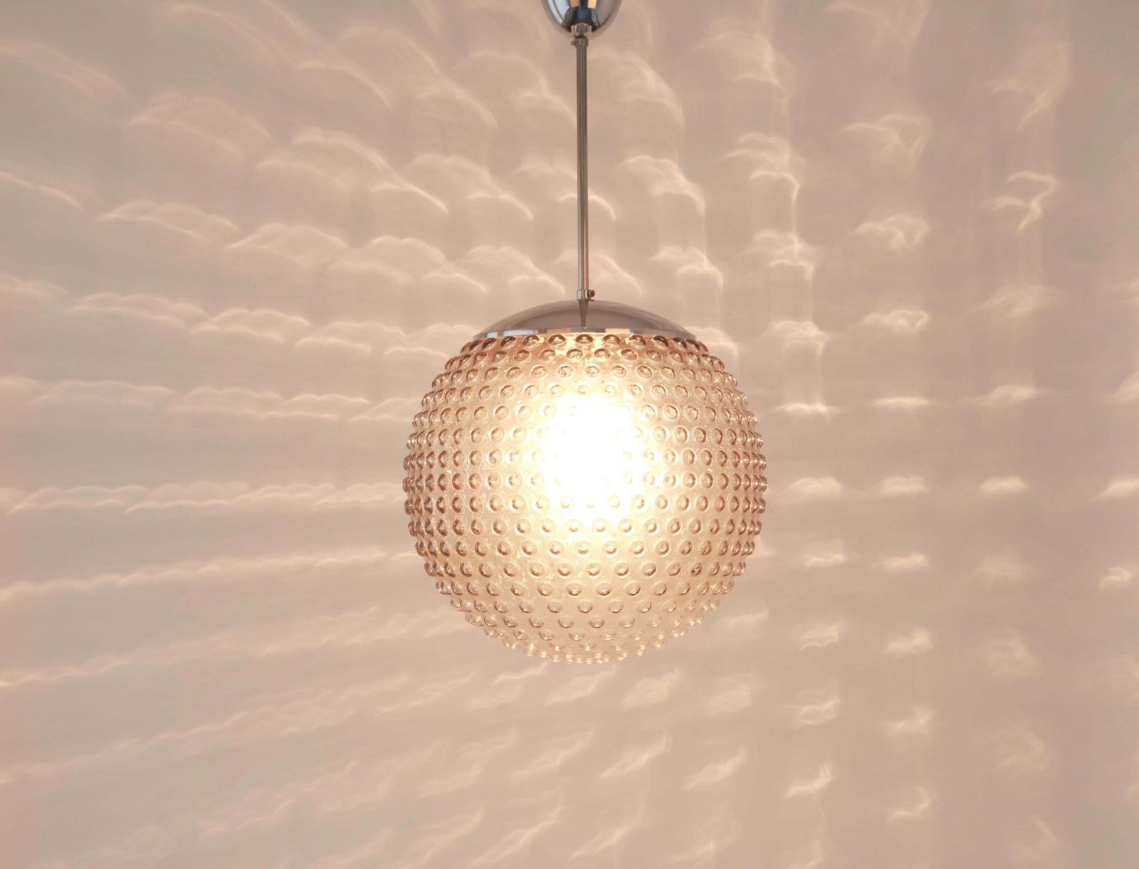 1 Of 12 Rare Designer Glass Pendant Lamp By Rolf Krüger For Staff, Germany 1970s photo 1075.0