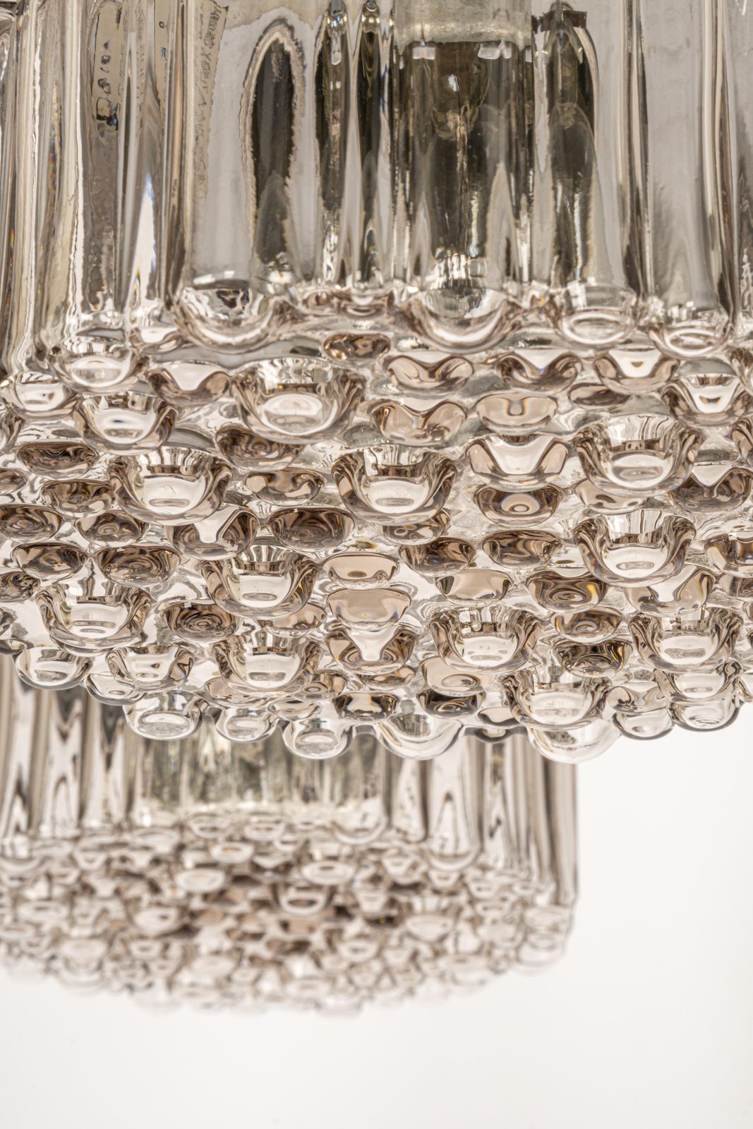 Large Designer Cascading Chandelier Glass For Staff Leuchten, Germany, 1970s photo Lighting
