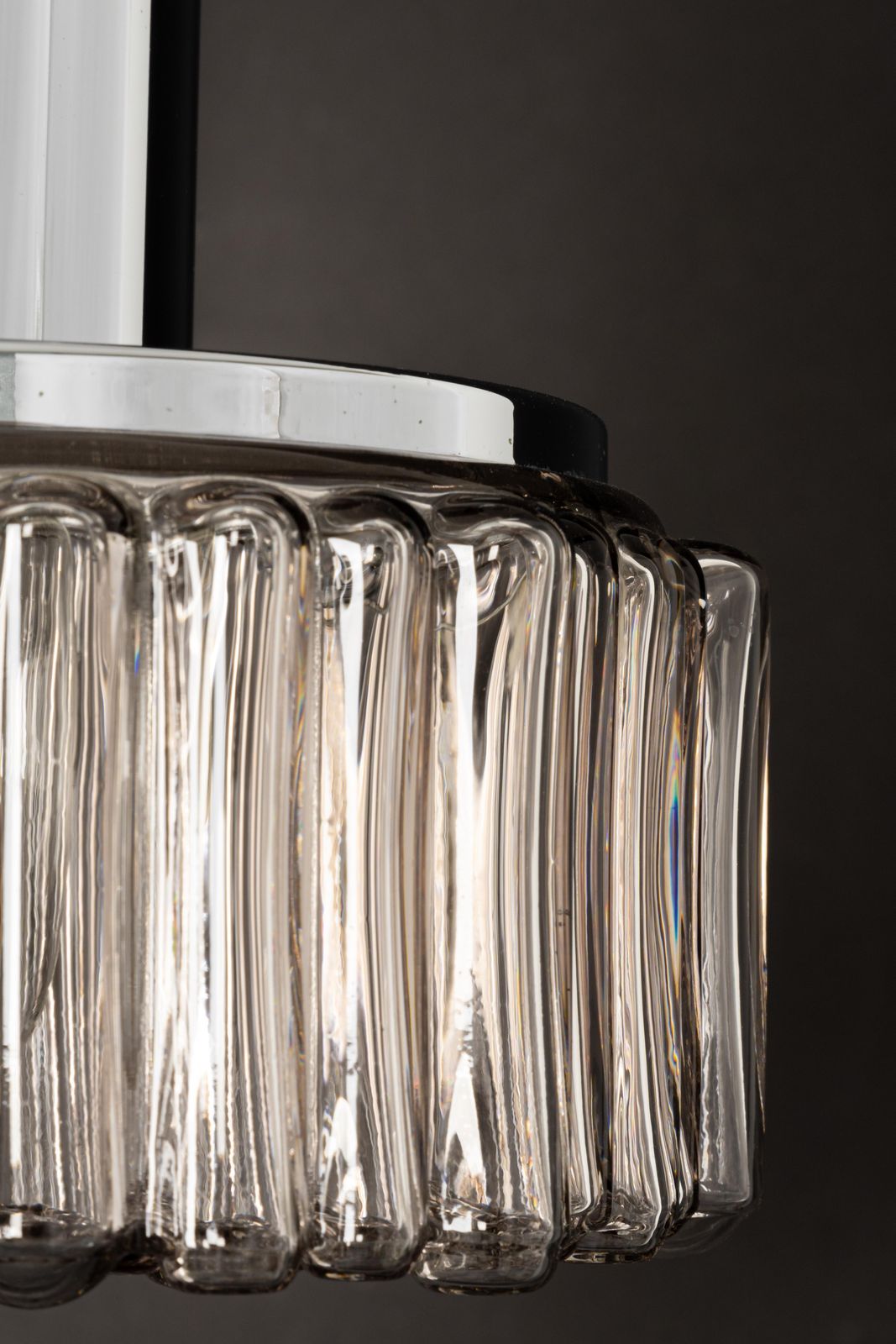 Large Designer Cascading Chandelier Glass For Staff Leuchten, Germany, 1970s photo vintage