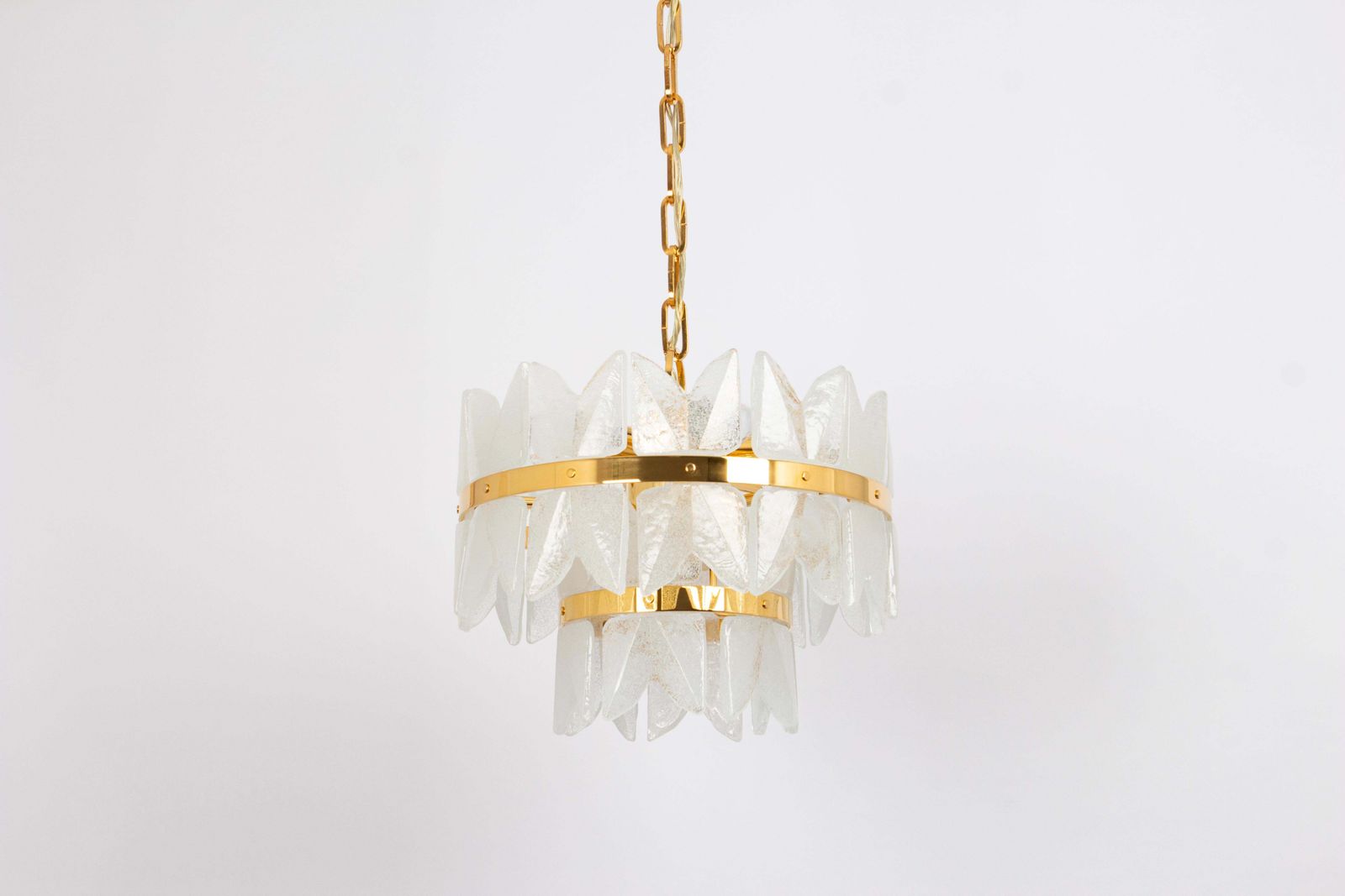 Gilt Brass, Crystal Glass Light Chandelier Corina, Kalmar, Austria, 1970 photo 1075.0