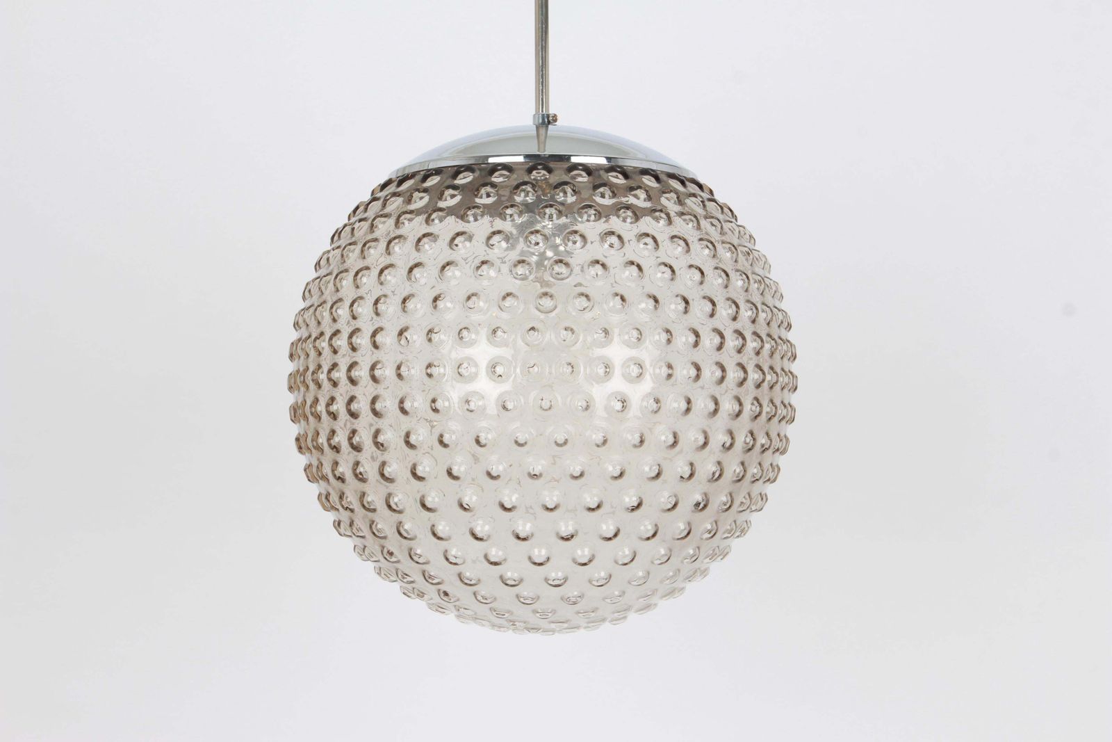 1 Of 12 Rare Designer Glass Pendant Lamp By Rolf Krüger For Staff, Germany 1970s photo for sale