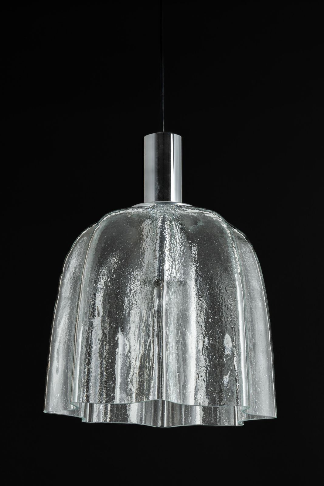 1 Of 5 Large Glass Pendant Lights By Limburg, Germany, 1970s photo 1075.0