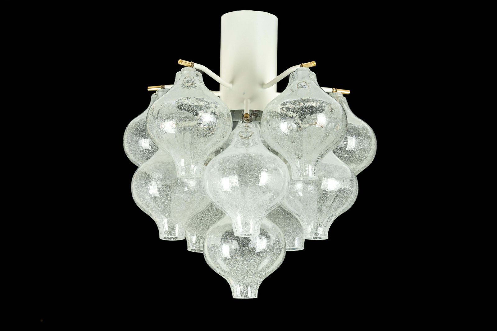 1 Of 2 Petite Tulipan Glass Flush Mount By Kalmar, Austria, 1960s photo 1118.0