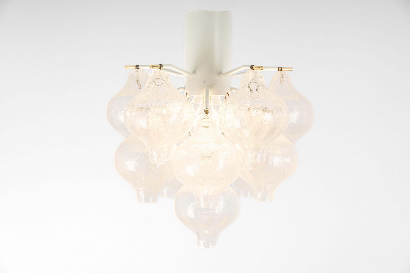 1118.0 1 Of 2 Petite Tulipan Glass Flush Mount By Kalmar, Austria, 1960s photo