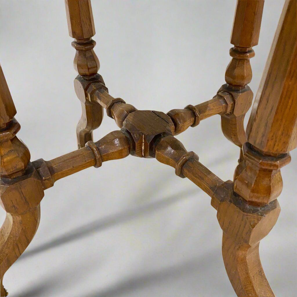 Pollard Oak Octagonal Table By Gillows Of Lancaster Circa 1860 photo furniture