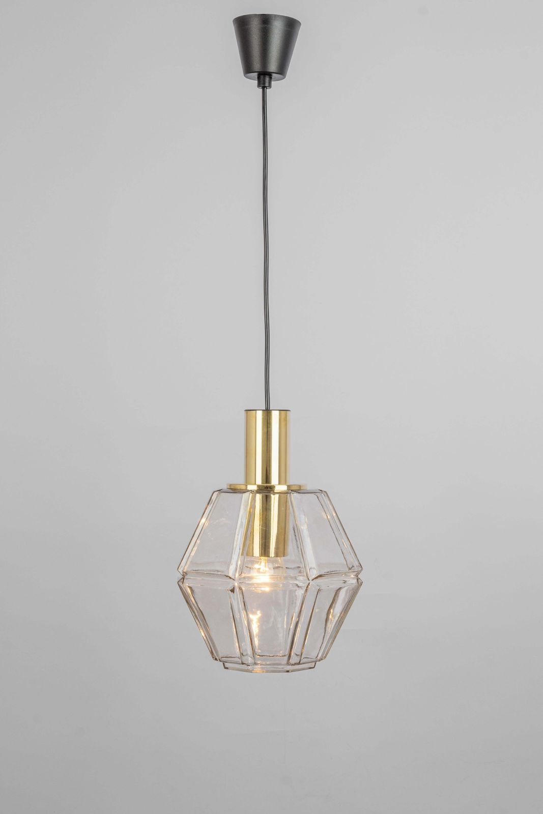 1 Of 3 Glass Pendant Lights By Limburg, Germany, 1970s photo Lighting