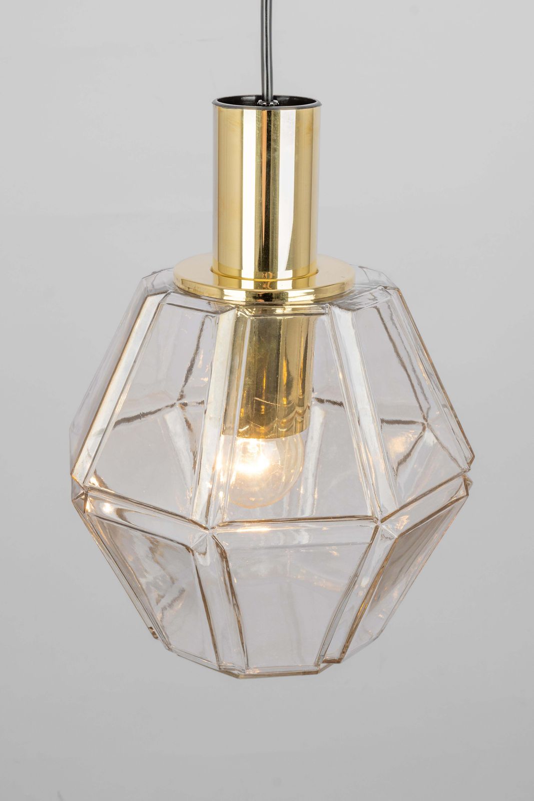 1 Of 3 Glass Pendant Lights By Limburg, Germany, 1970s photo buy