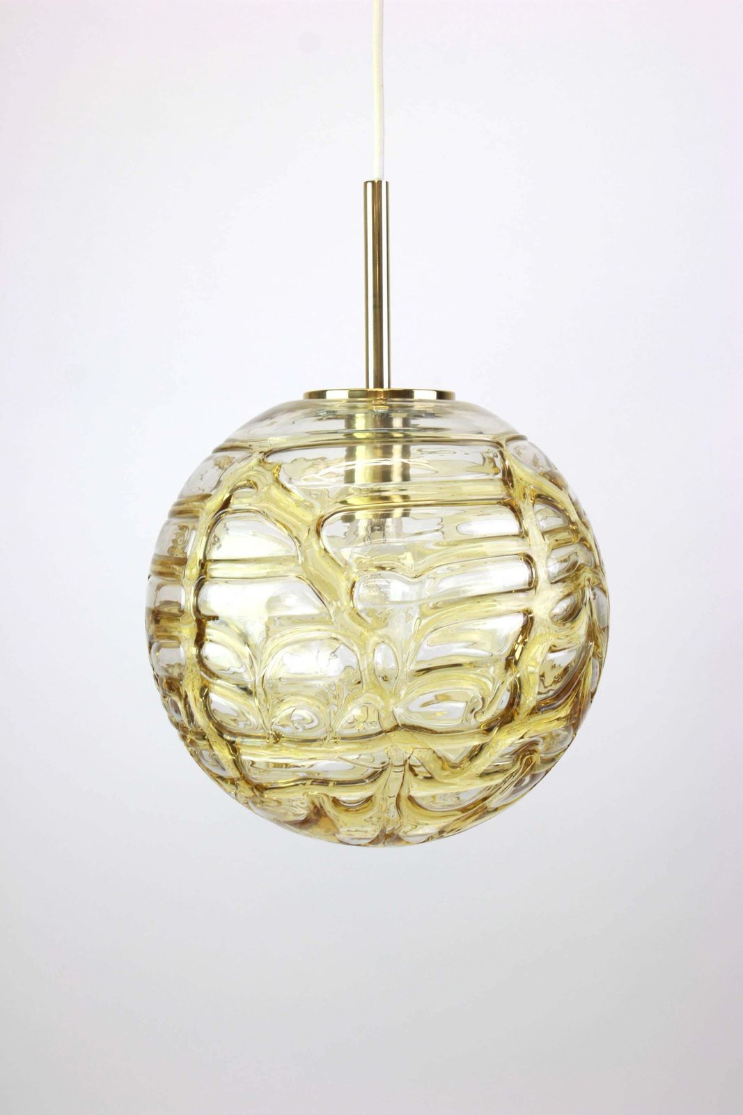 1 Of 3 Rare Murano Ball Pendant Light By Doria, Germany, 1970s photo 1075.0