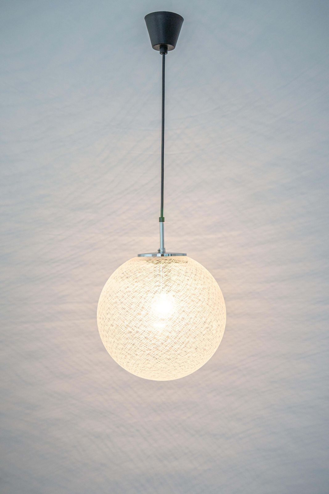 1 Of 8 Large Limburg Chrome With Glass Ball Pendant, Germany, 1970s photo furniture