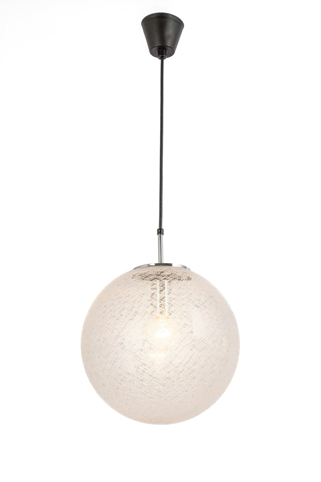 photo for sale 1 Of 8 Large Limburg Chrome With Glass Ball Pendant, Germany, 1970s