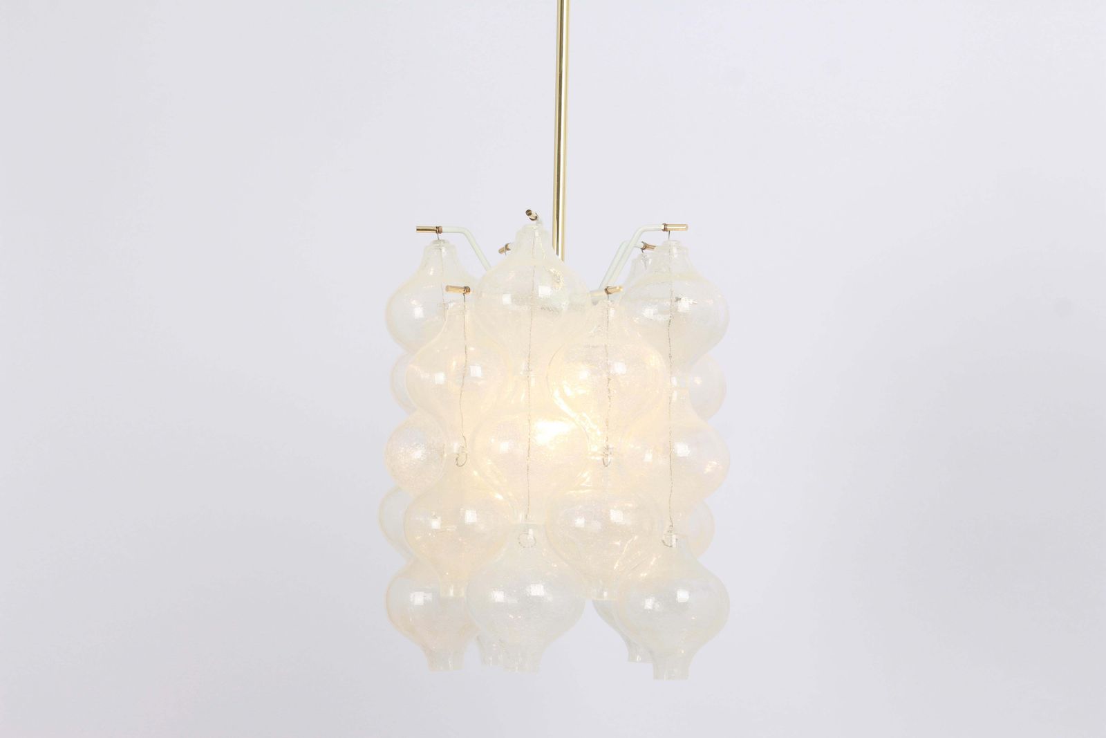 1247.0 1 Of 3 Petite Tulipan Glass Pendant By Kalmar, Austria, 1960s photo