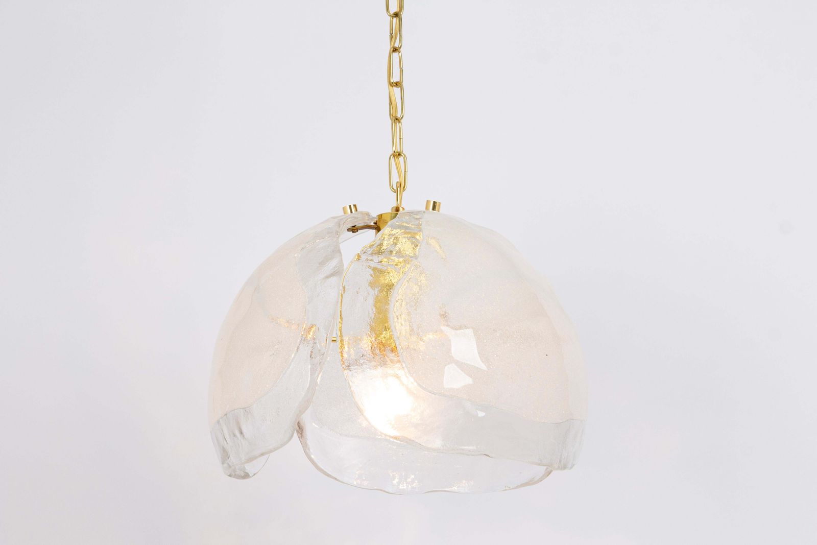 1 Of 2 Murano Glass Chandelier Designed By Kaiser, Germany, 1960s photo Lighting