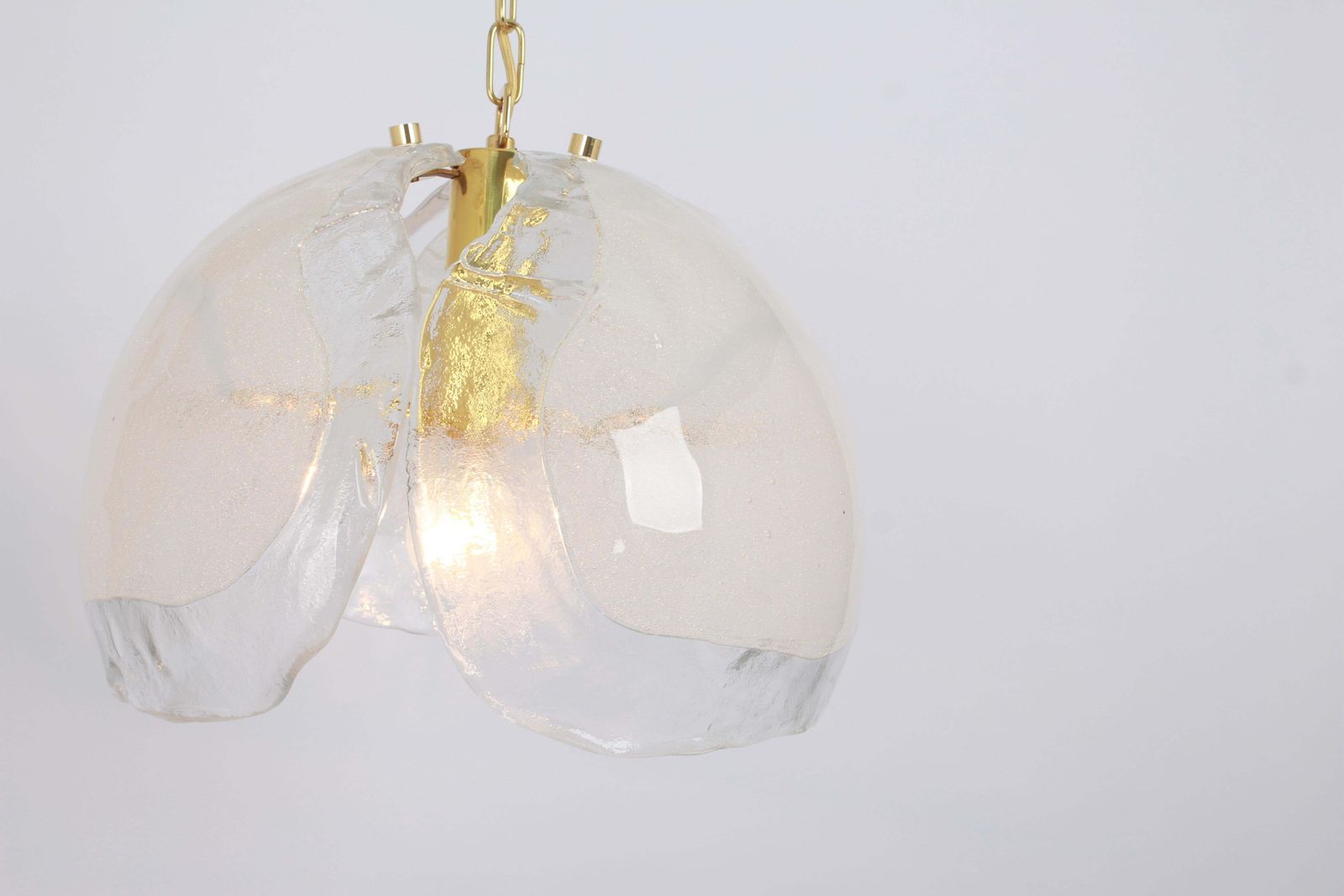 1 Of 2 Murano Glass Chandelier Designed By Kaiser, Germany, 1960s photo buy