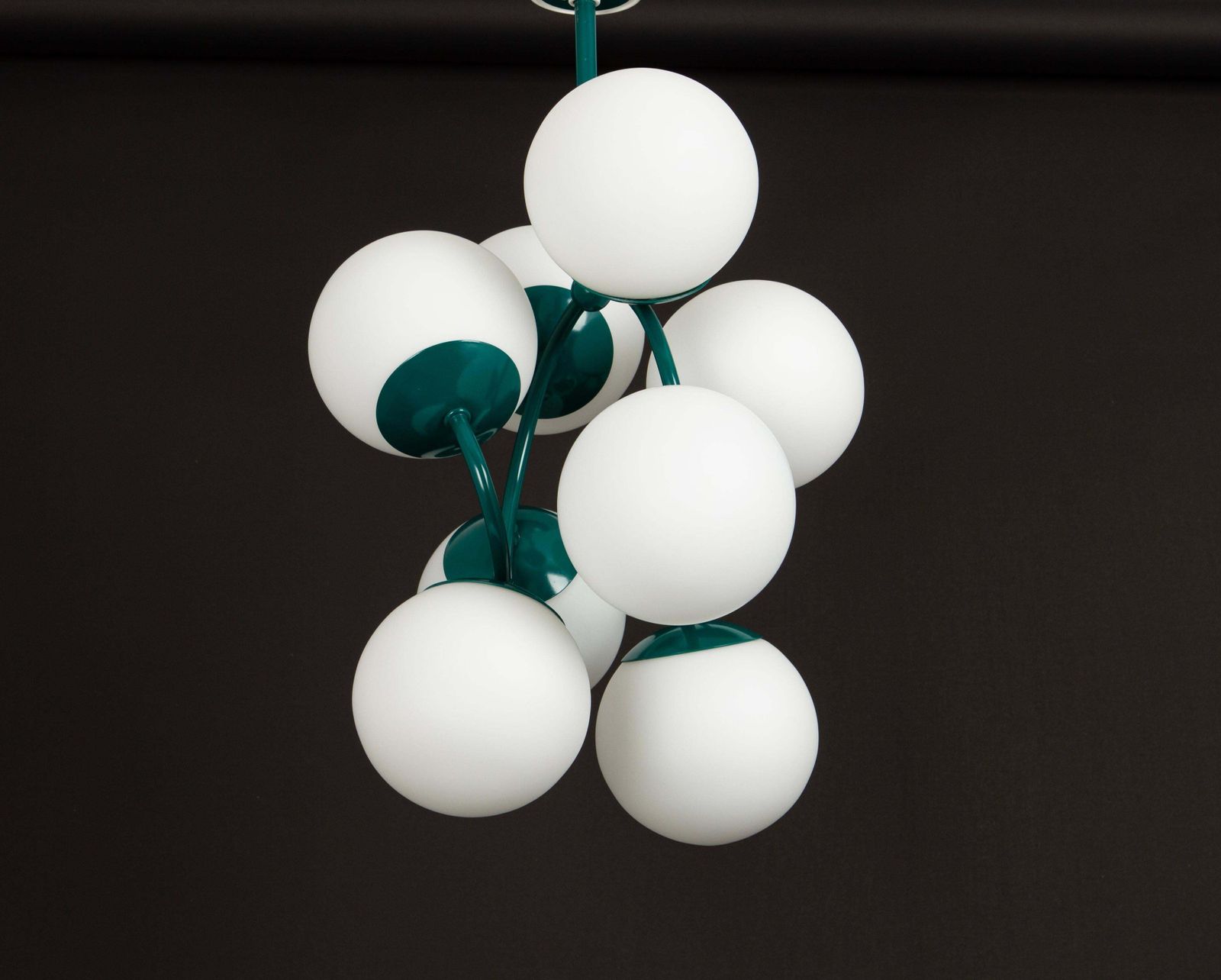 Midcentury Green Orbital Pendant Lamp By Kaiser, Germany, 1960s photo for sale