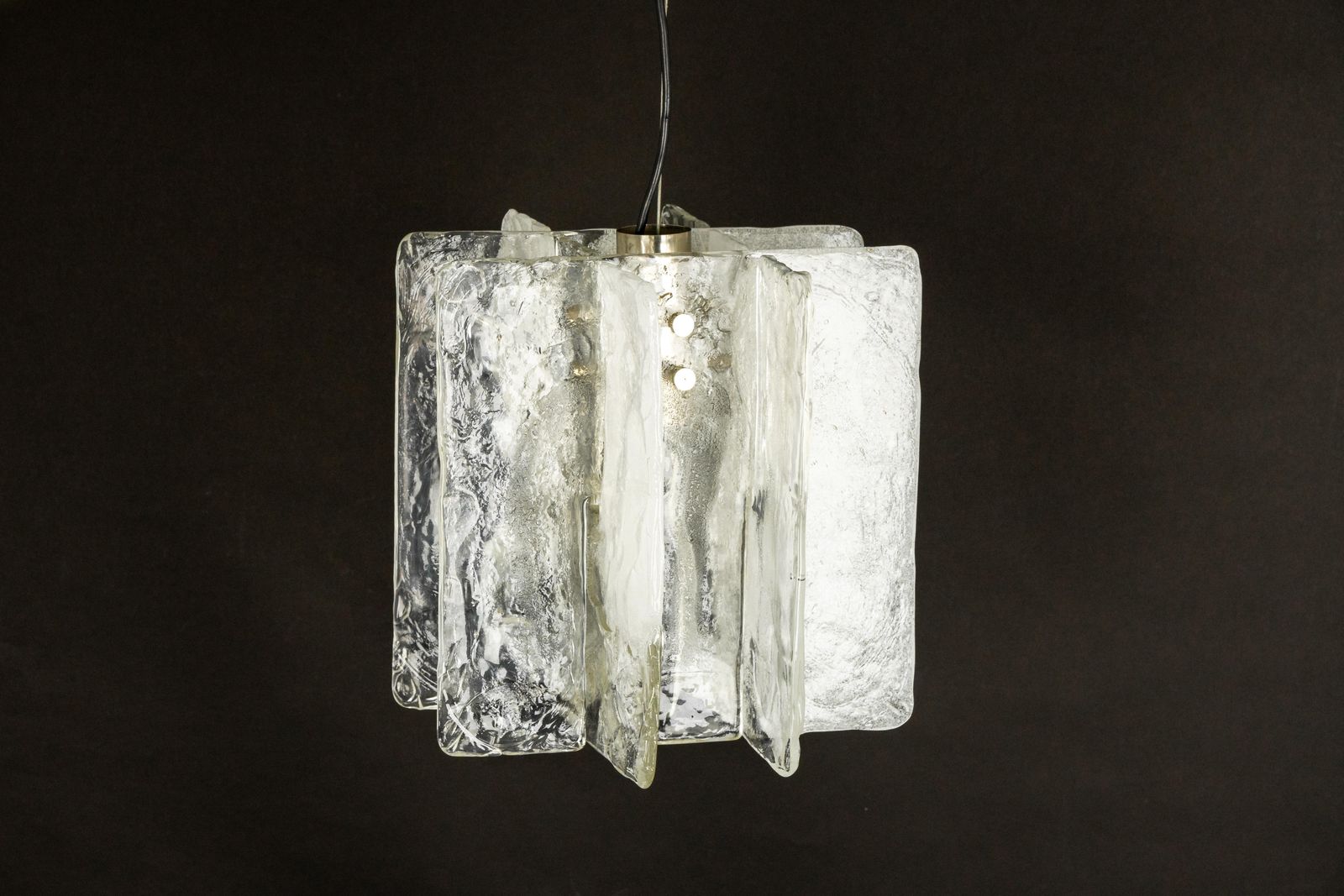 1590.0 1 Of 2 Murano Glass Chandelier Designed By Carlo Nason For Mazzega, 1970s photo
