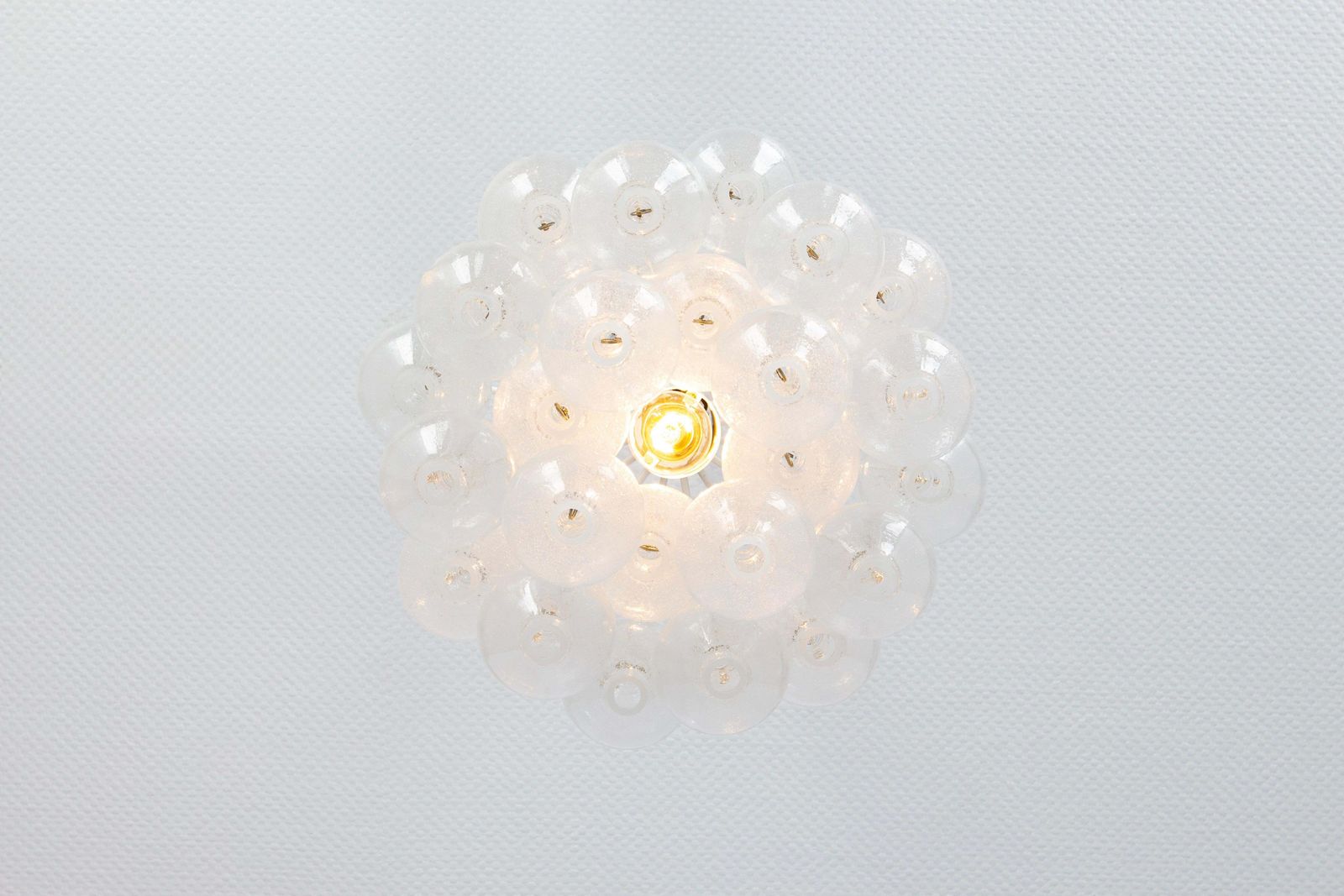 1 Of 3 Large Tulipan Glass Flushmount By Kalmar, Austria, 1960s photo 1633.0