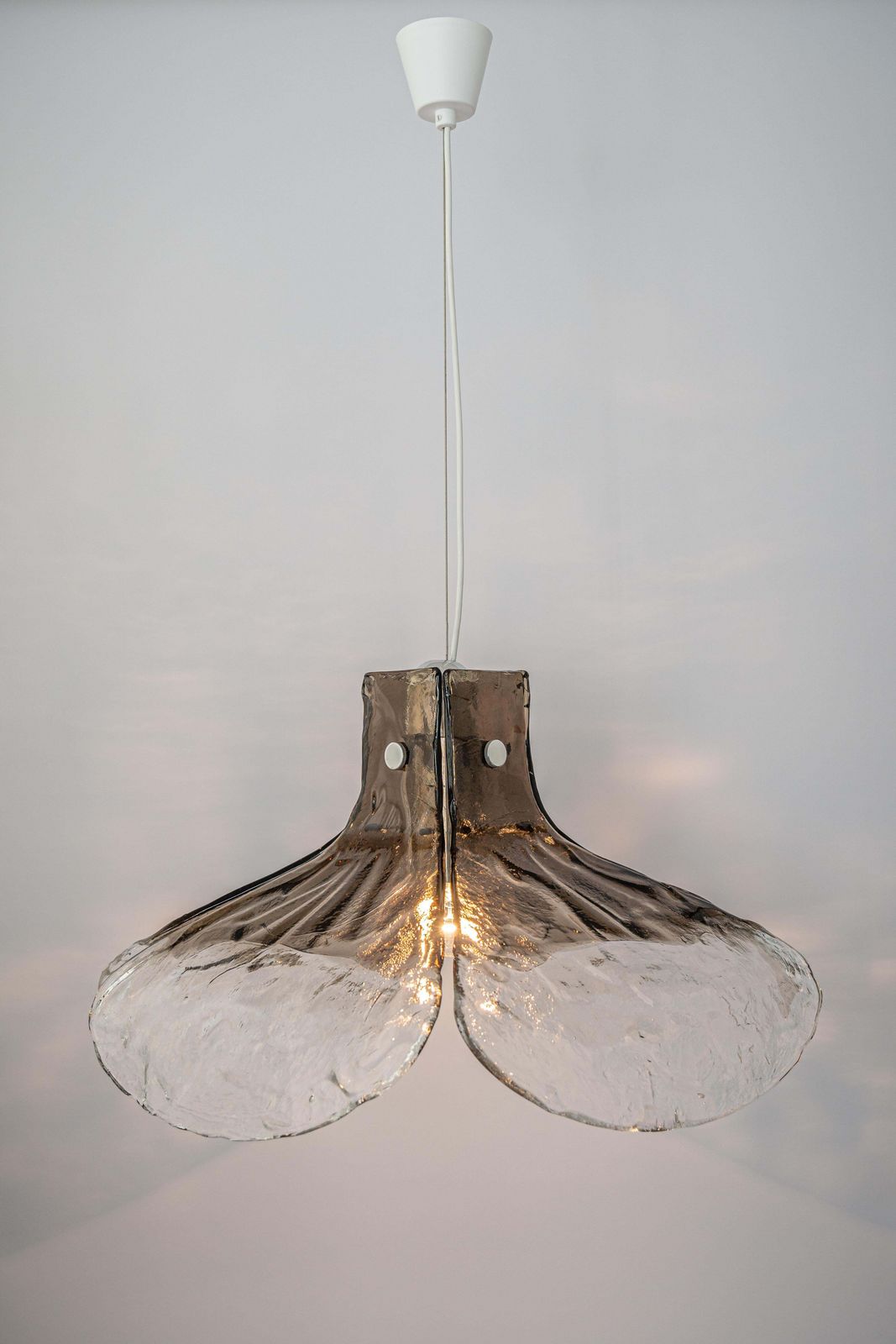 1 Of 2 Murano Glass Chandelier Designed By Carlo Nason For Kalmar, Germany, 60s photo for sale