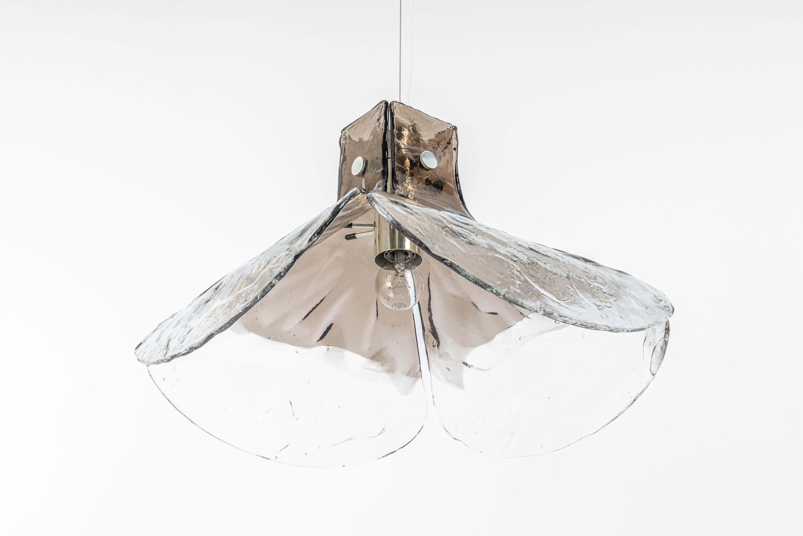 1 Of 2 Murano Glass Chandelier Designed By Carlo Nason For Kalmar, Germany, 60s photo vintage