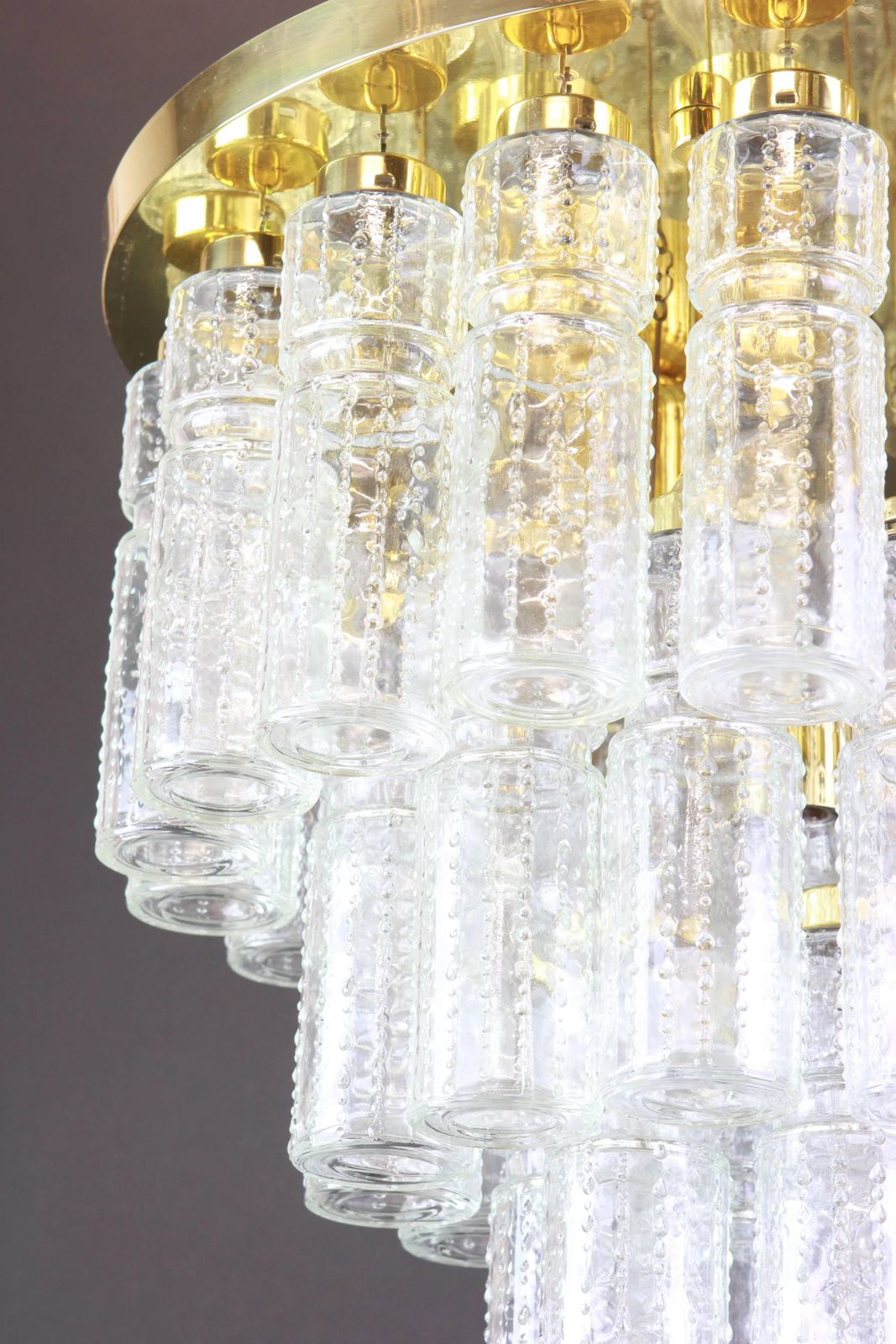 1 Of 2 Large Limburg Glass Chandelier, Germany, 1960s photo furniture