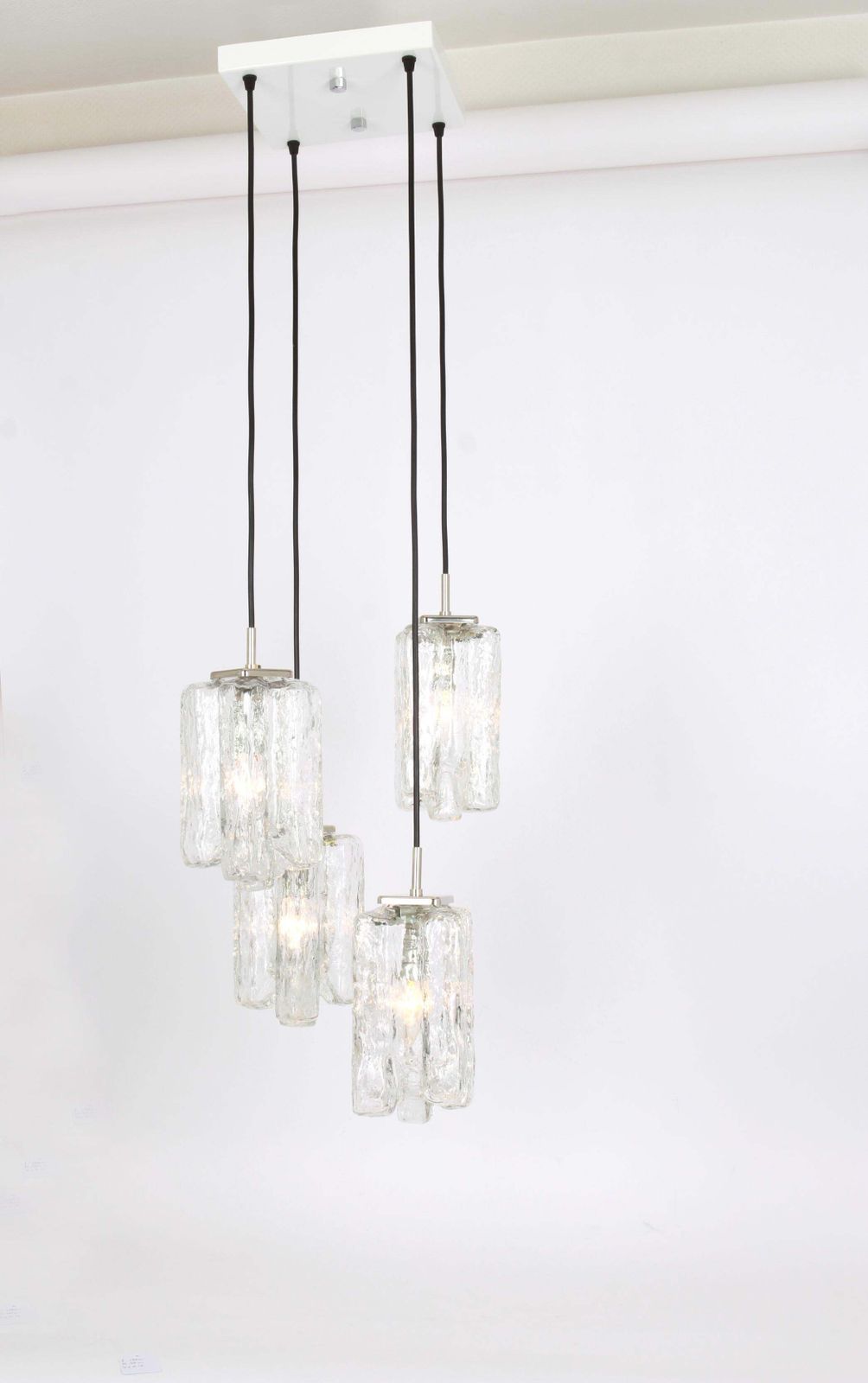 Stunning Designer Cascading Chandelier Murano Glass By Kalmar, Austria, 1970s photo Lighting
