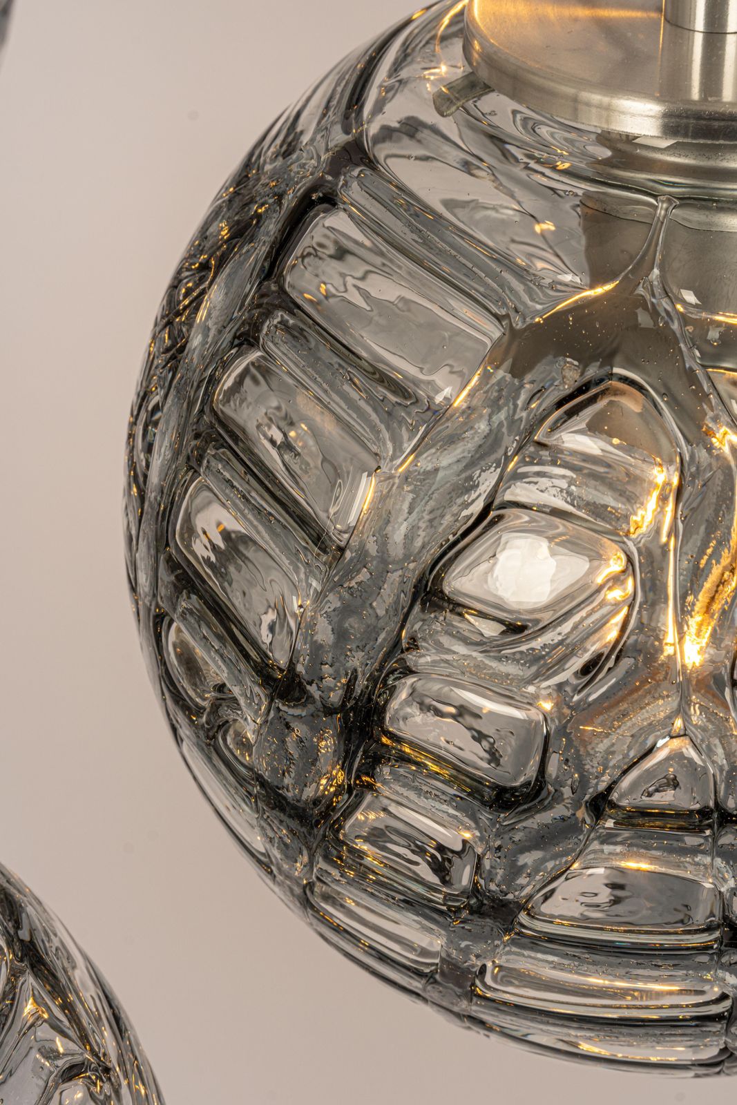 Large Designer Cascading Chandelier Murano Glass By Doria, Germany, 1970s photo vintage