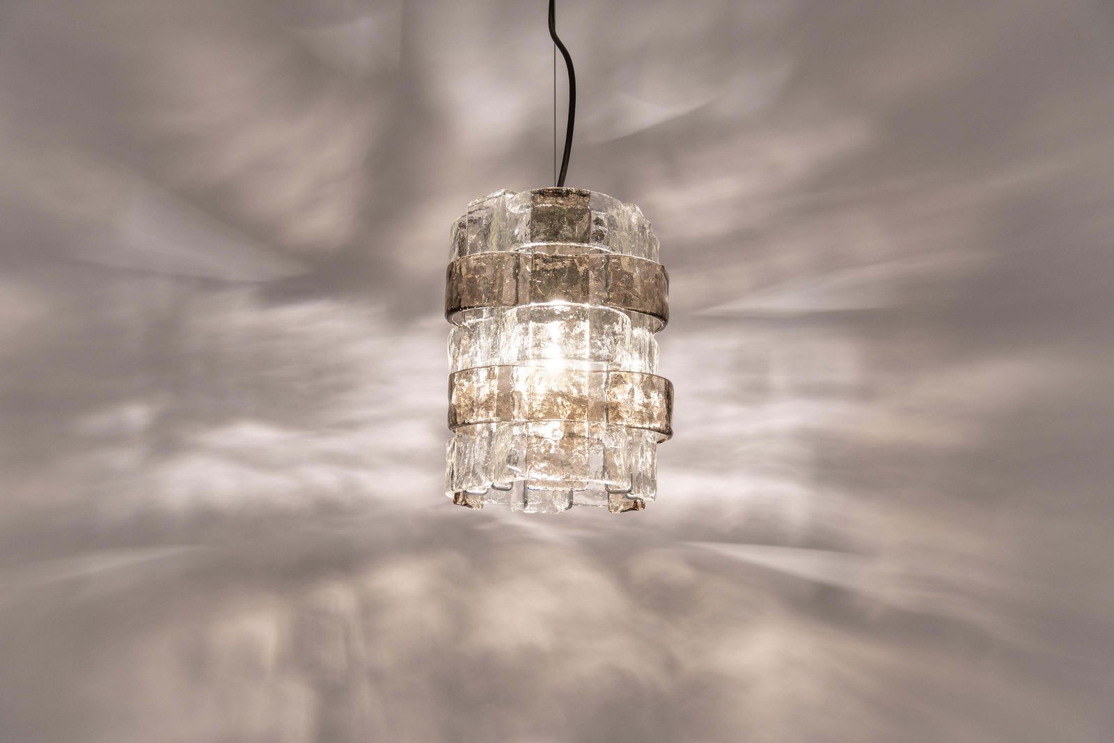 Lighting 1 Of 2 Murano Glass Pendant Lights Designed By Carlo Nason For Mazzega, 1970s photo