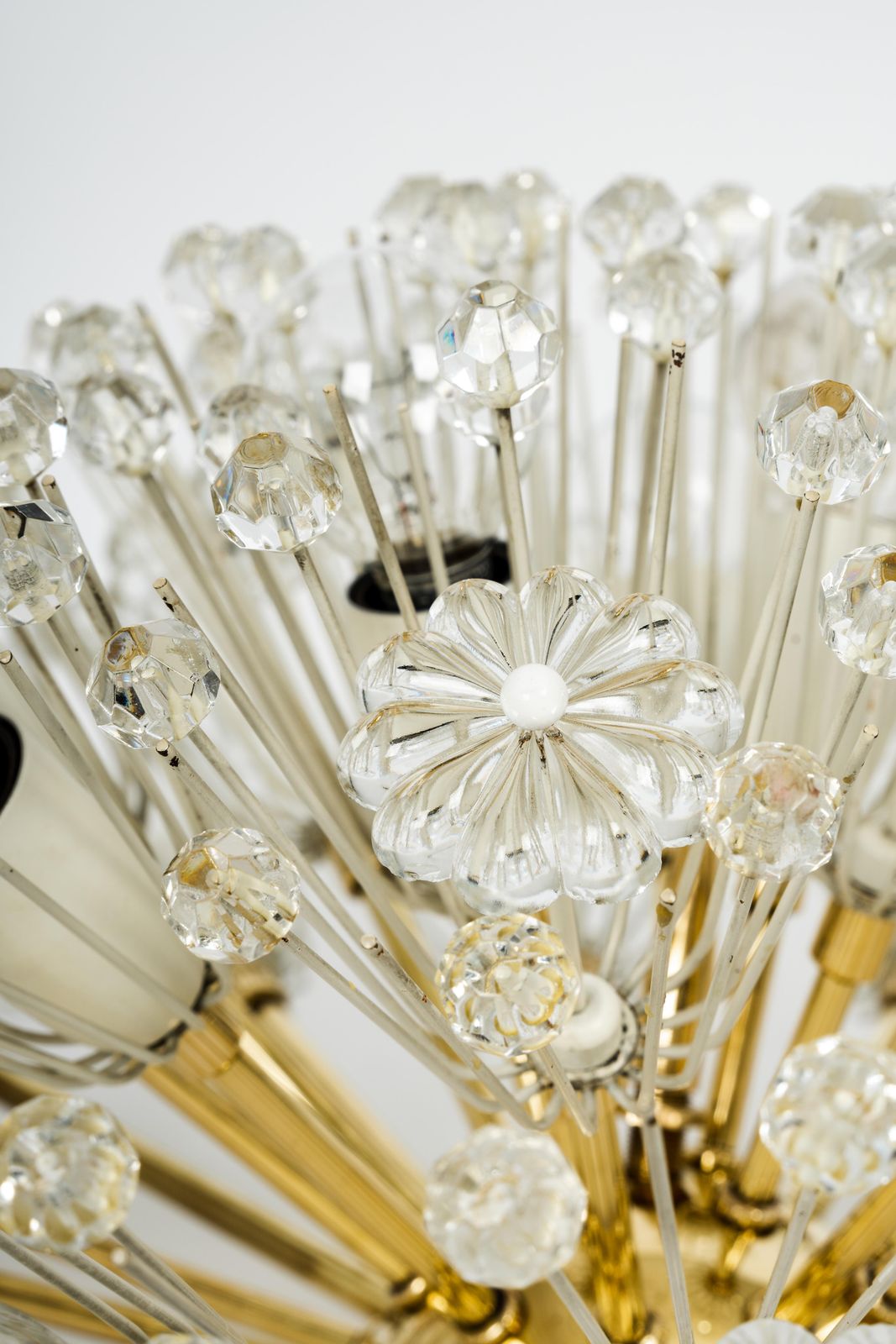 photo furniture 1 Of 3 Starburst Brass Chandelier By Emil Stejnar, Austria, 1960s