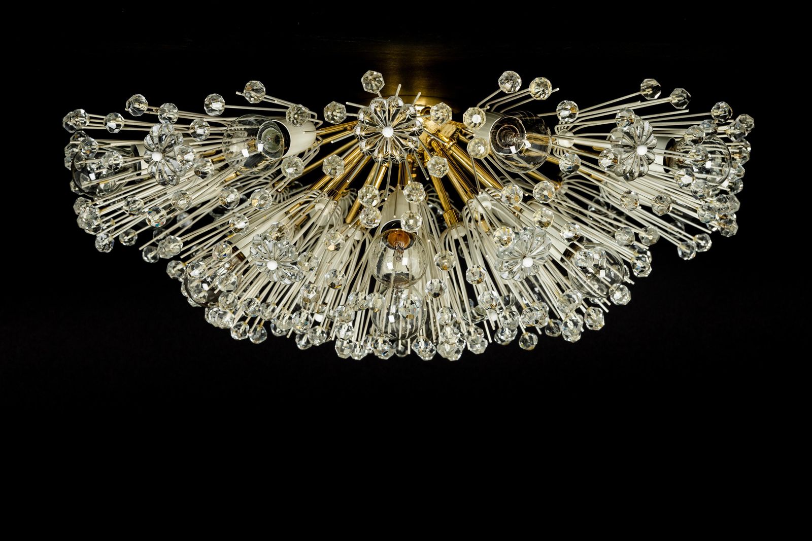 2321.0 1 Of 3 Starburst Brass Chandelier By Emil Stejnar, Austria, 1960s photo