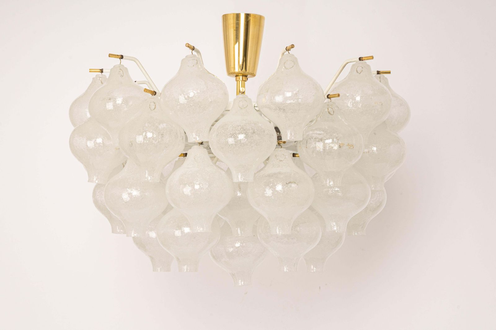 1 Of 6 Large Tulipan Glass Flush Mount / Chandelier By Kalmar, Austria, 1960s photo buy