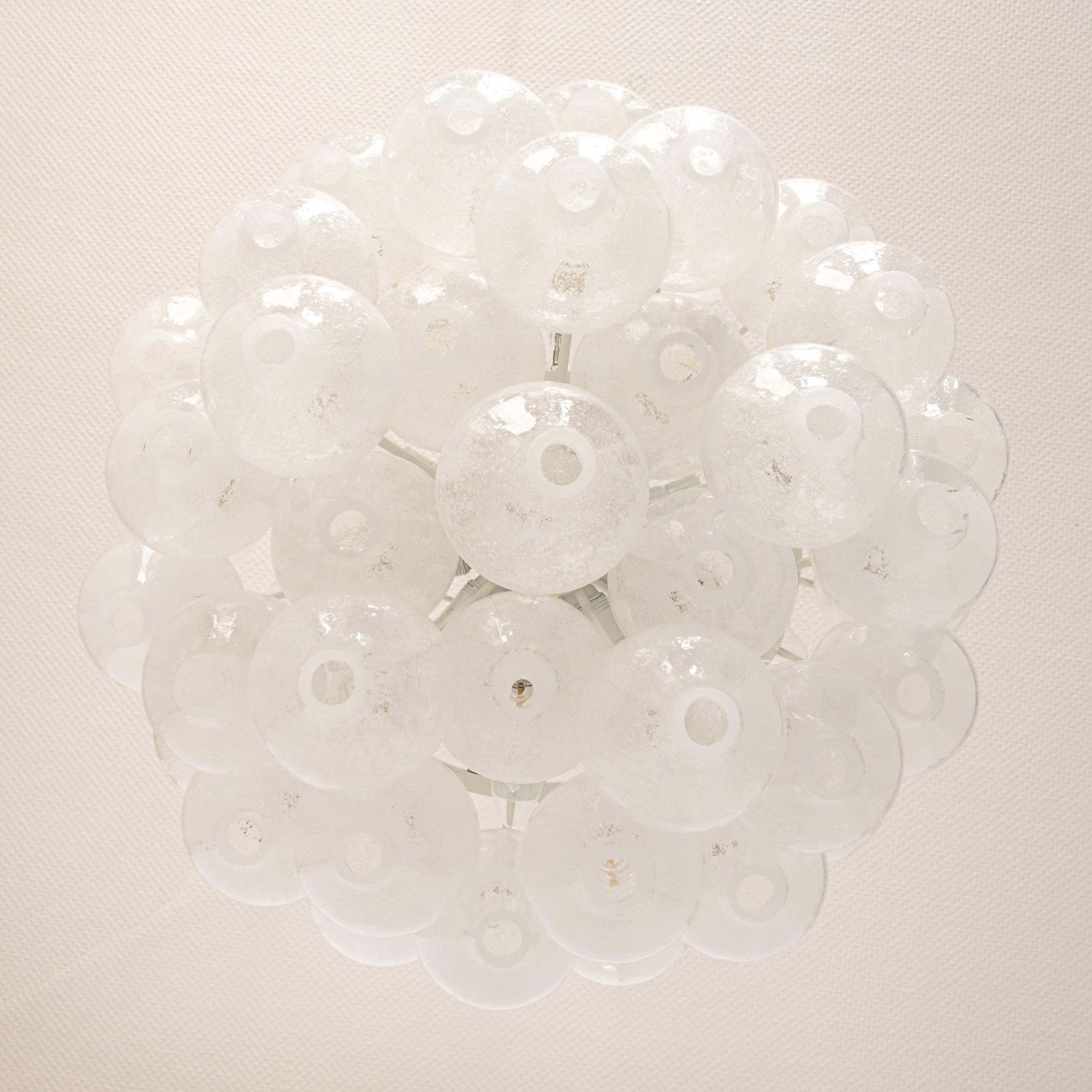 photo for sale 1 Of 6 Large Tulipan Glass Flush Mount / Chandelier By Kalmar, Austria, 1960s