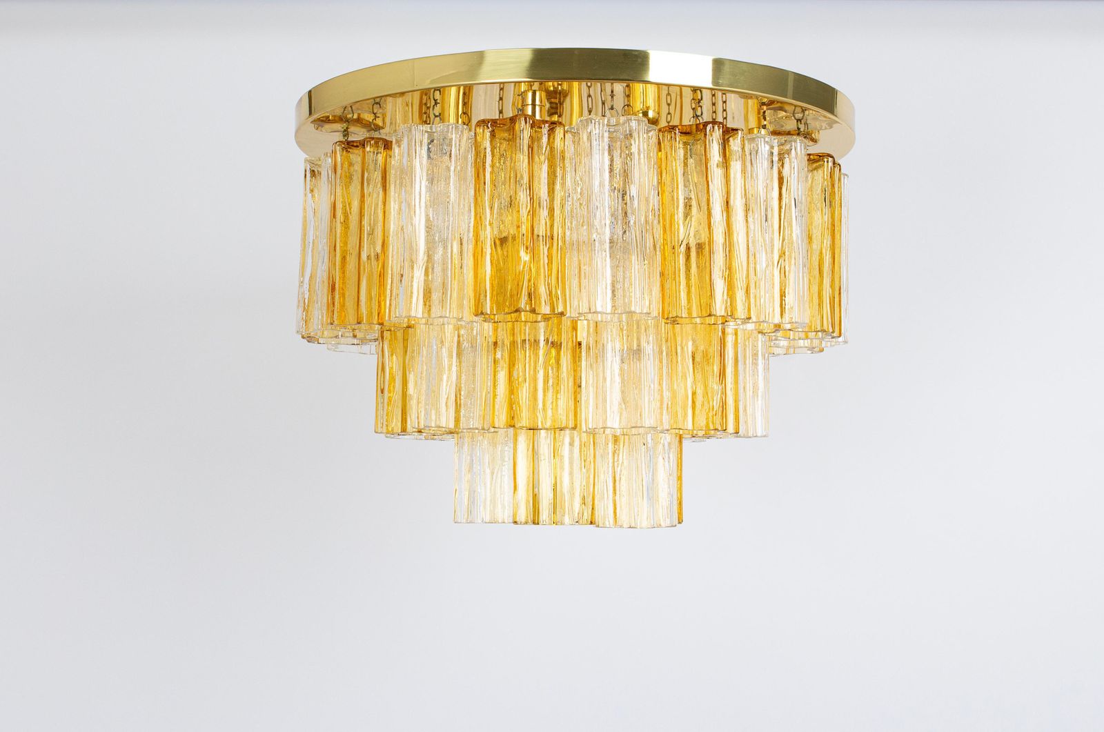 photo furniture 1 Of 3 Tronchi Murano Glass Flush Mount Light Kalmar, Austria, 1960s