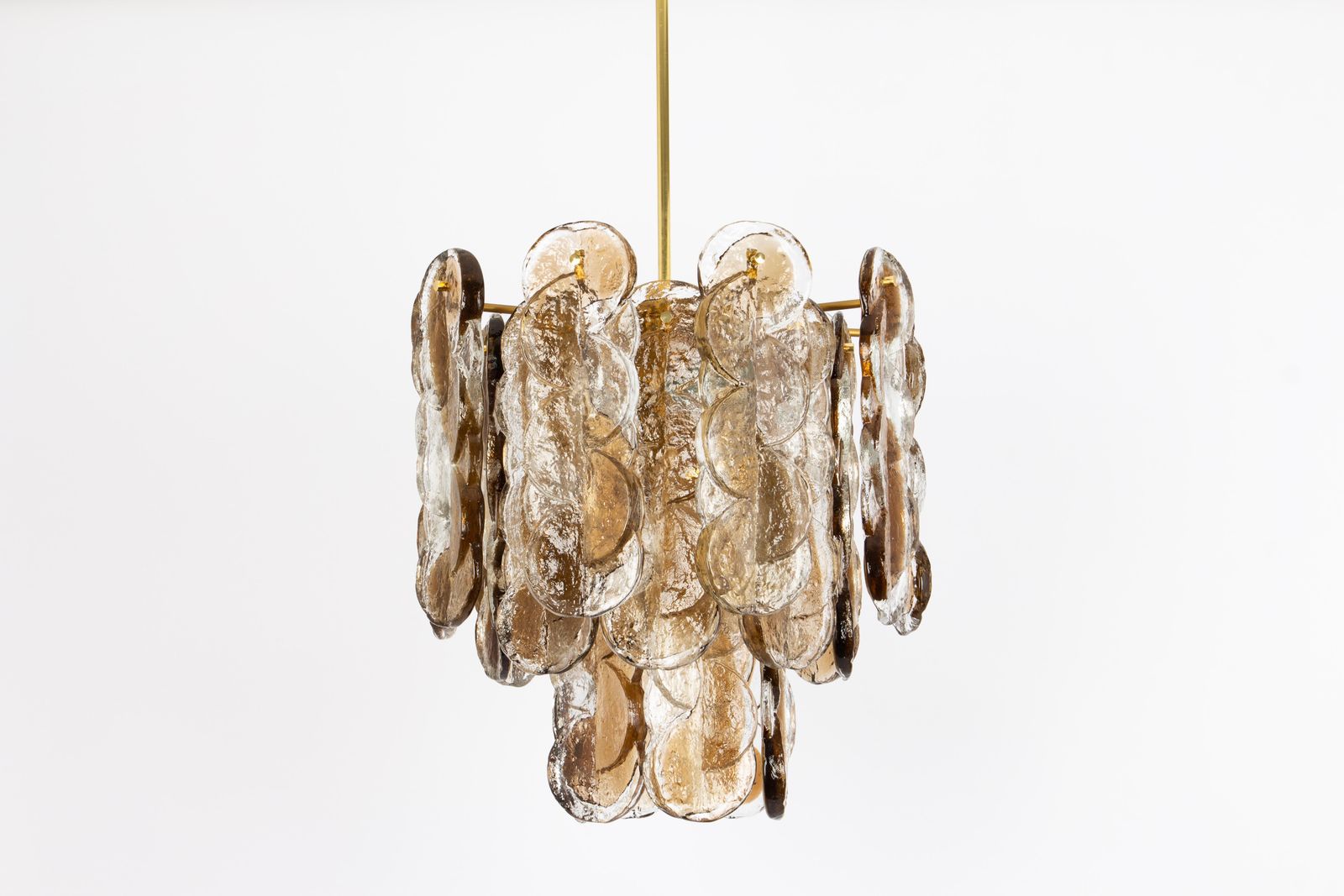 Large Murano Smoked Glass Chandelier Citrus By Kalmar, Austria, 1970s photo Lighting
