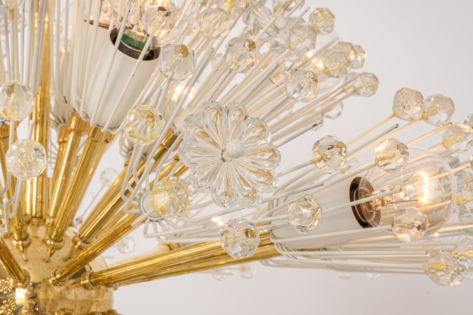 Large Starburst Brass Chandelier By Emil Stejnar, Austria, 1960s photo vinterior