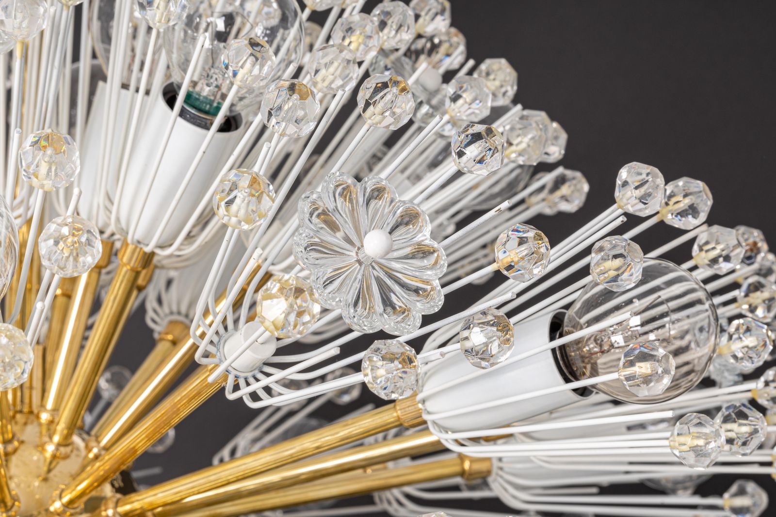 photo furniture Large Starburst Brass Chandelier By Emil Stejnar, Austria, 1960s