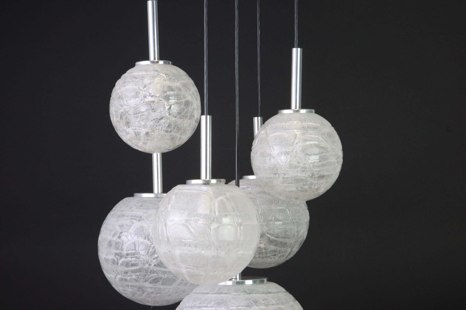 Large Designer Cascading Chandelier Murano Glass By Doria, Germany, 1970s photo for sale