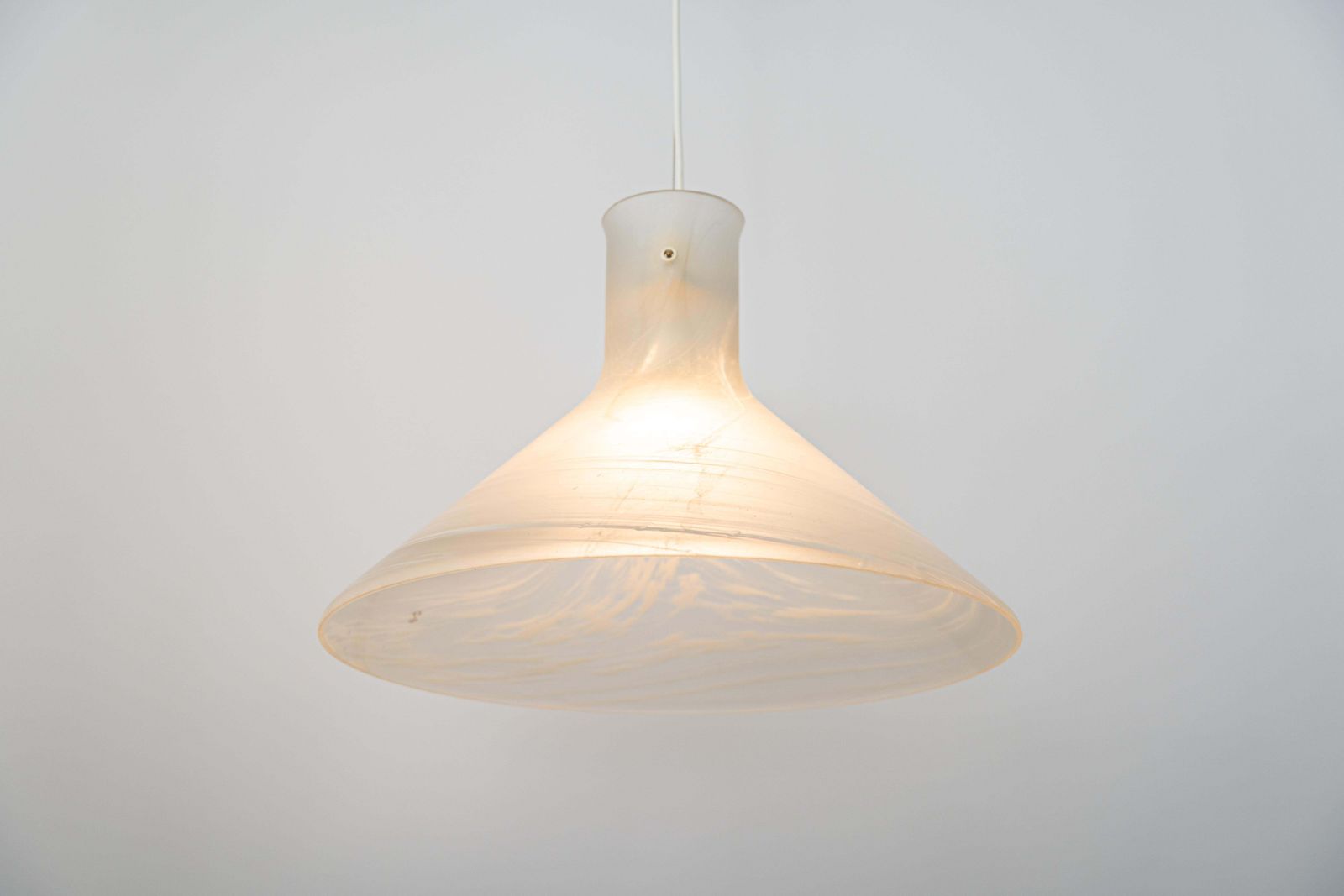 1 Of 2 Large Glass Pendant Light By Peill & Putzler, Germany, 1970s photo furniture