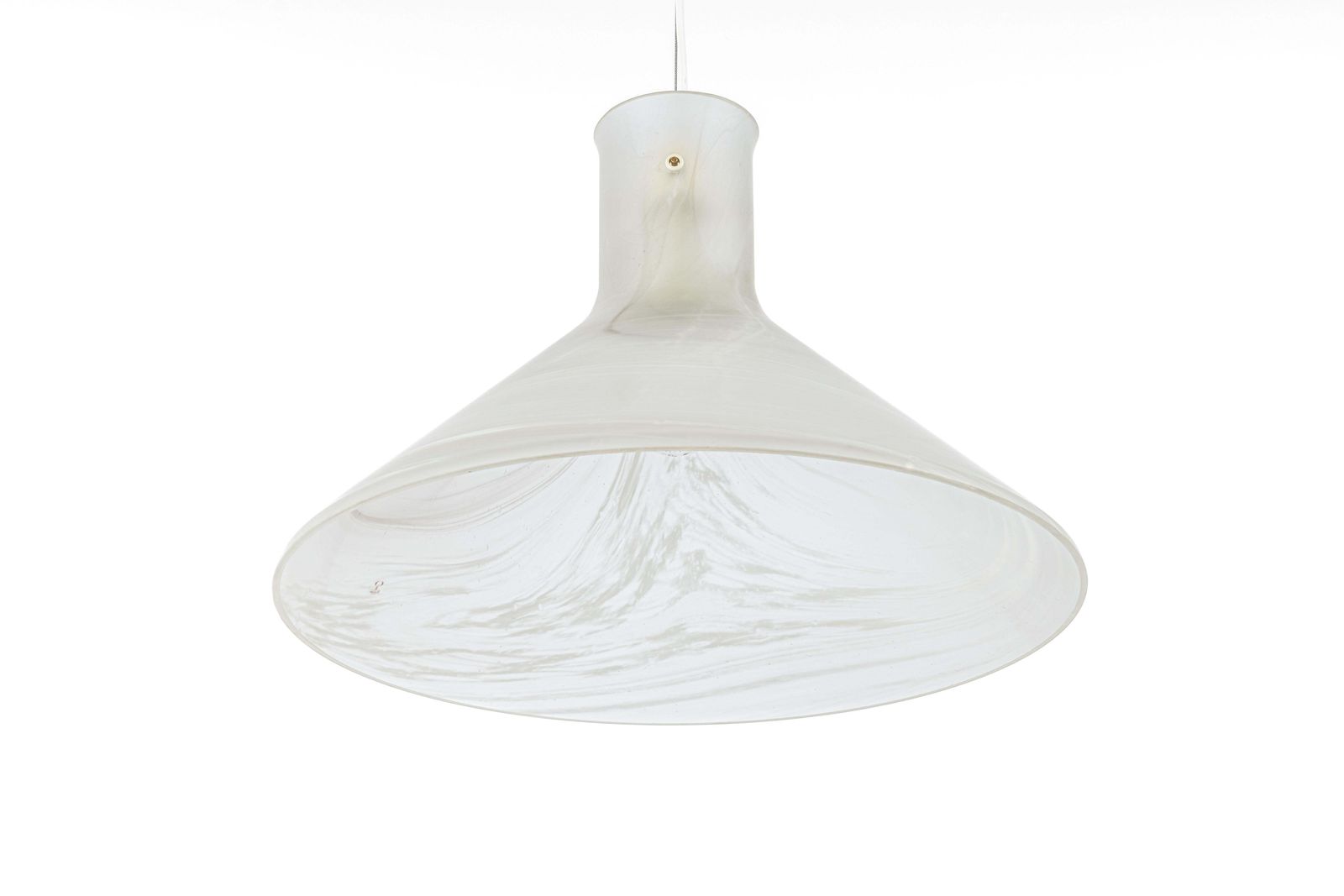 1 Of 2 Large Glass Pendant Light By Peill & Putzler, Germany, 1970s photo buy