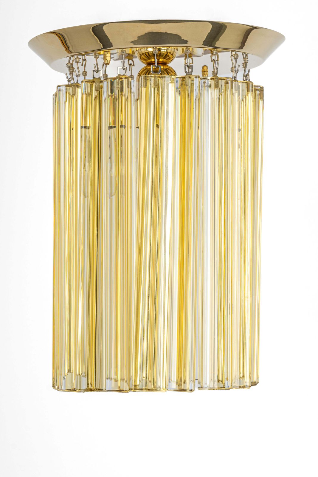 Petite Murano Glass Flush Mount Light Design Venini For Kalmar, Austria, 1970s photo 1032.0