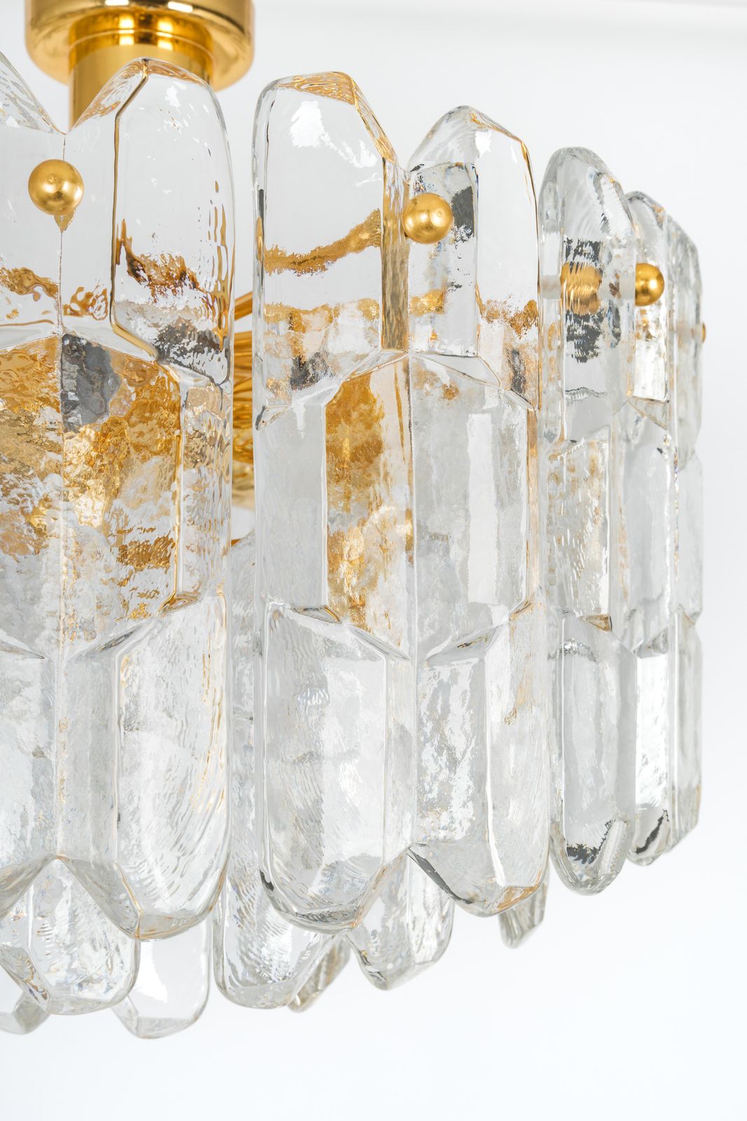 photo furniture 1 Of 3 Stunning Brass Murano Glass Light Fixture Palazzo, Kalmar, Austria, 1970s