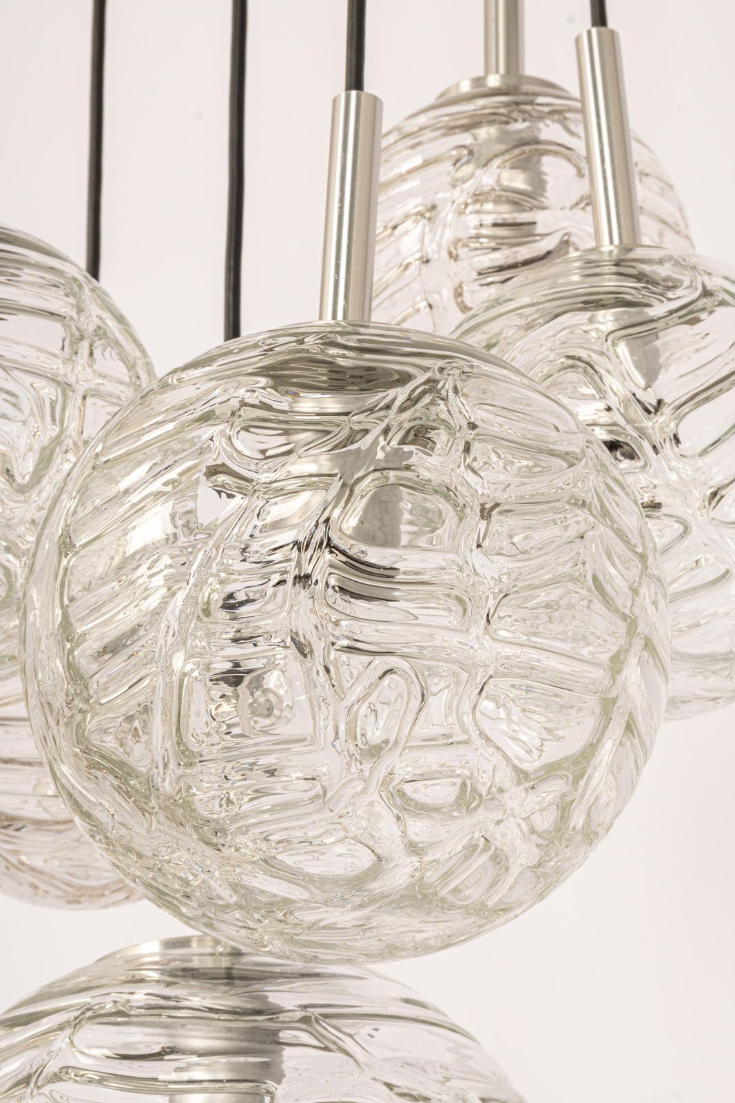 photo furniture Large Designer Cascading Chandelier Murano Glass By Doria, Germany, 1970s
