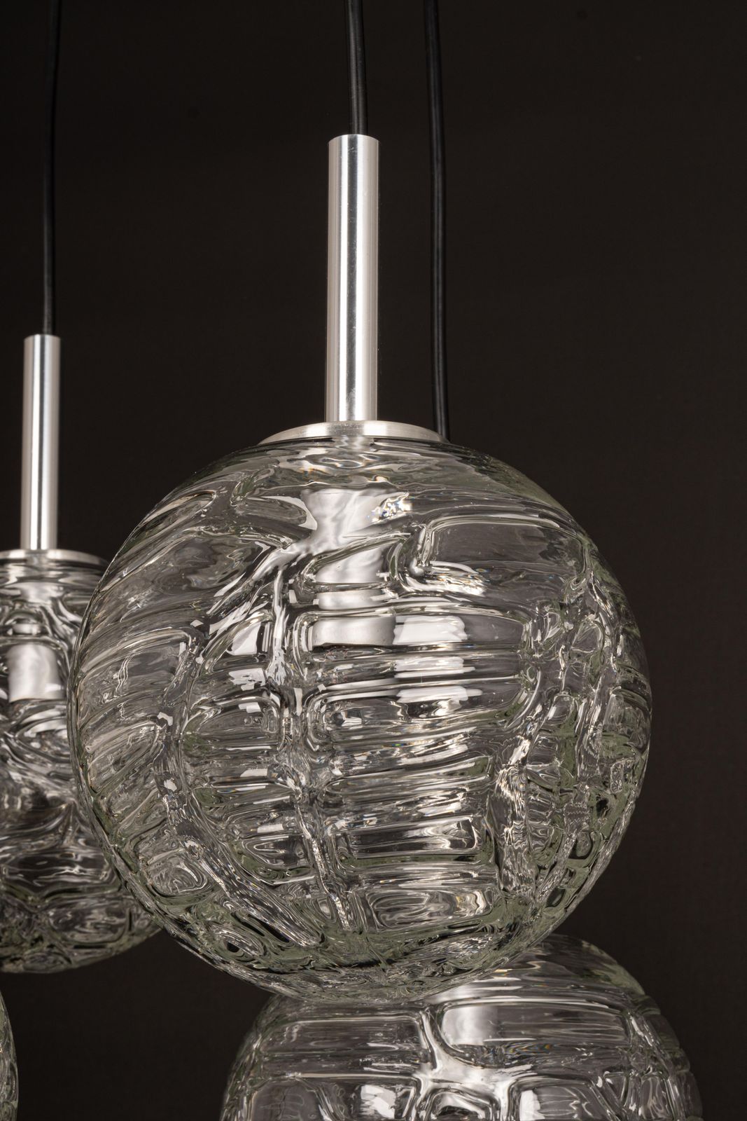 Large Designer Cascading Chandelier Murano Glass By Doria, Germany, 1970s photo for sale