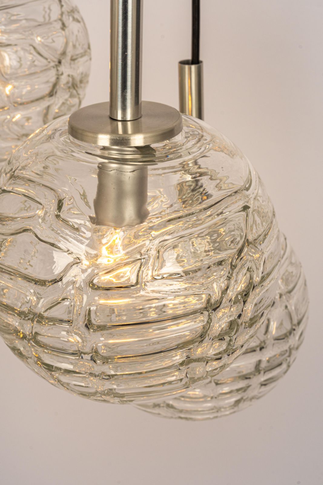 Large Designer Cascading Chandelier Murano Glass By Doria, Germany, 1970s photo vintage