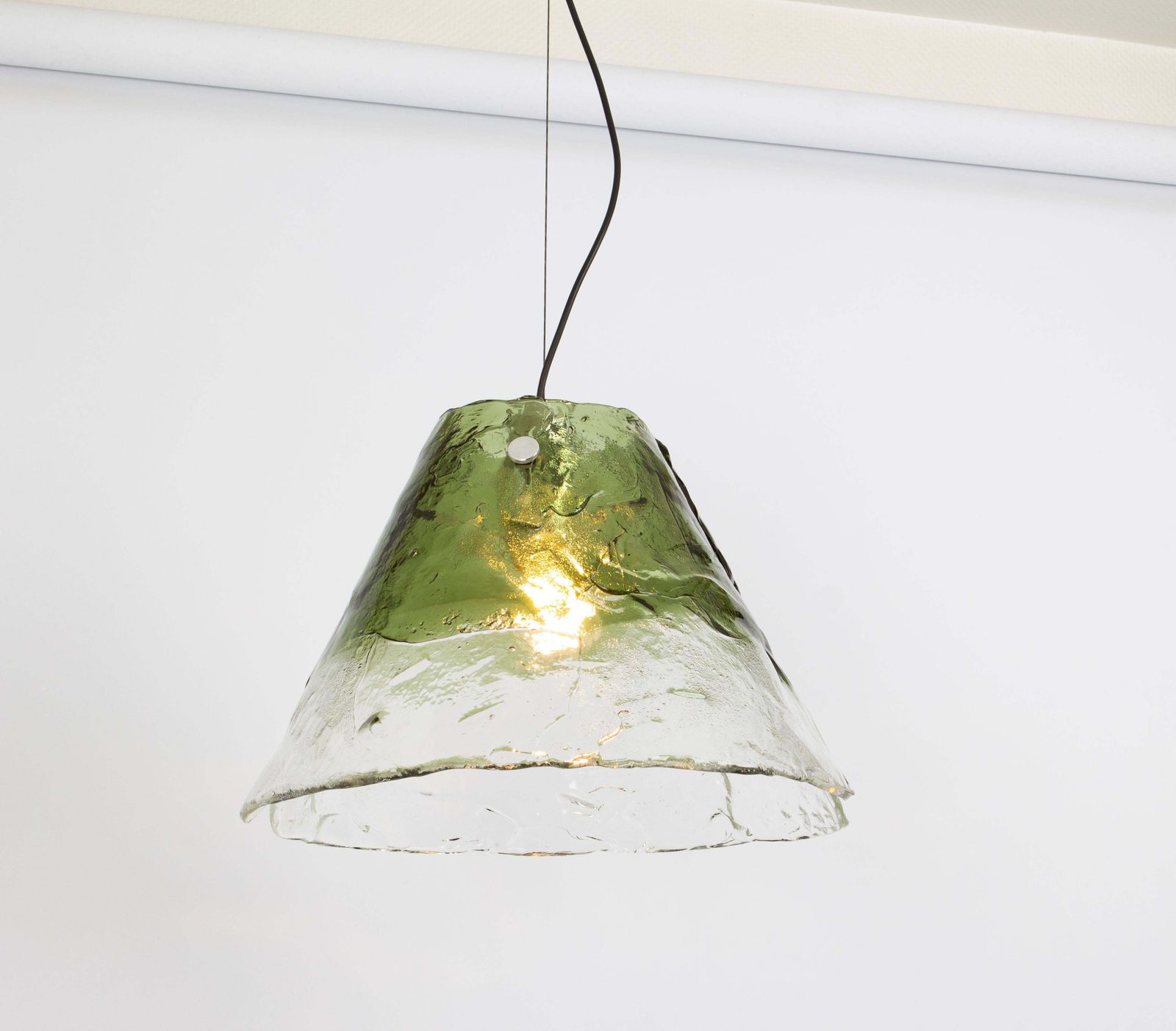 photo furniture Stunning Green Murano Pendant Light In Style Of Carlo Nason By Kalmar, 1970s