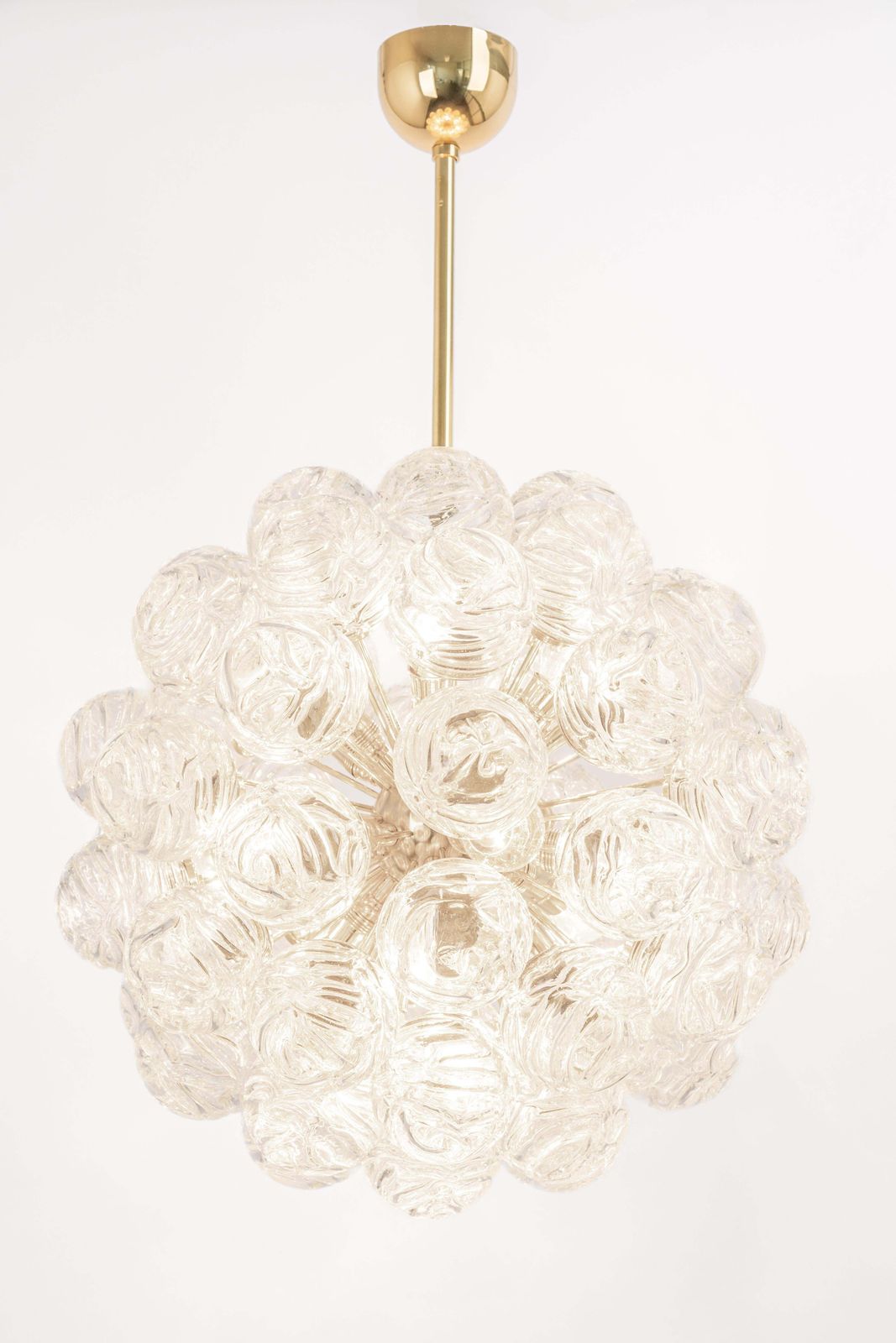 Lighting Spectacular Sputnik Chandelier With Snow Glass Balls, Doria, Germany, 1970s photo