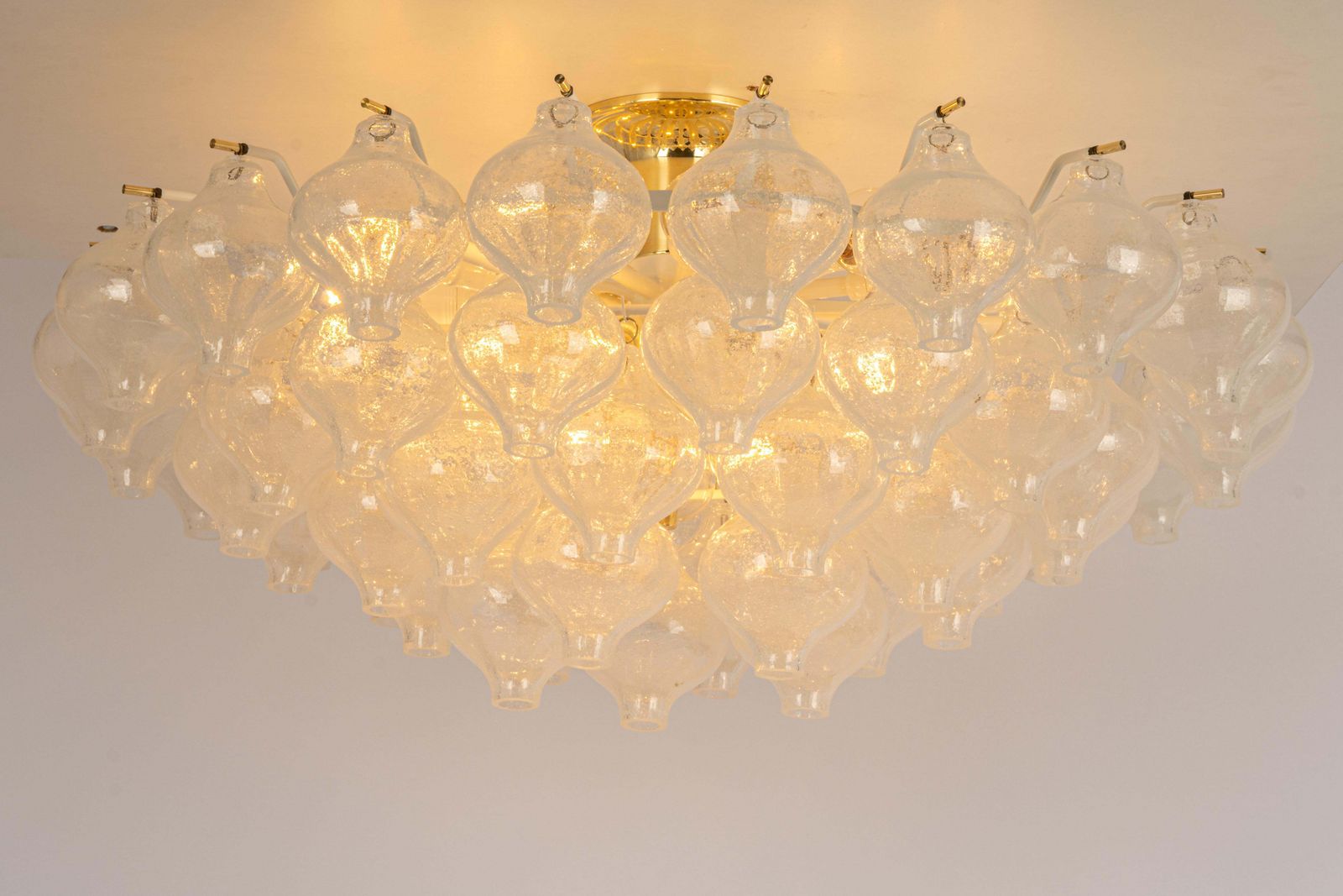 photo furniture 1 Of 3 Extra Large Tulipan Glass Flushmount By Kalmar, Austria, 1960s