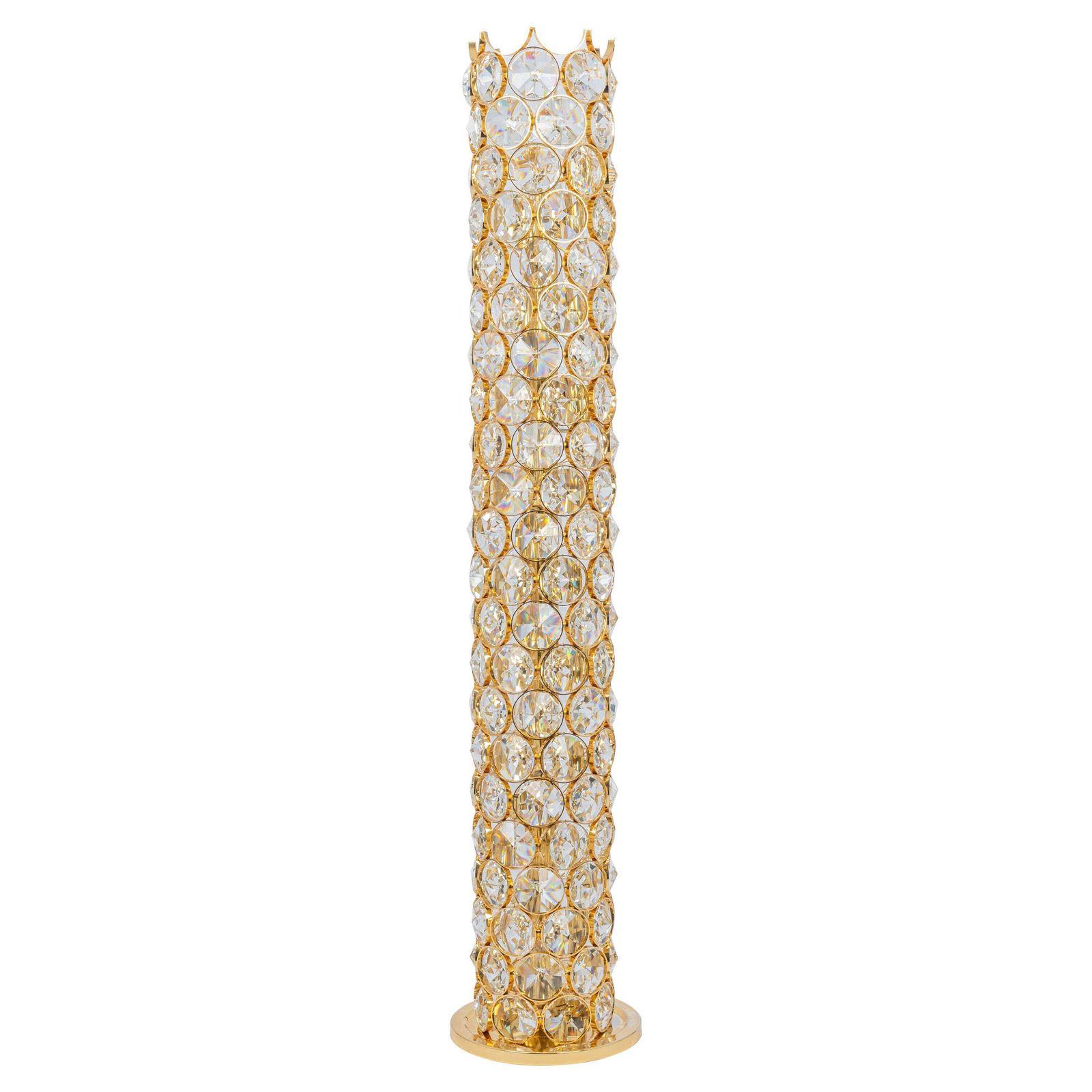 Exquisite Gilt Jewel Floor Lamp Sciolari Design By Palwa, Germany, 1960s