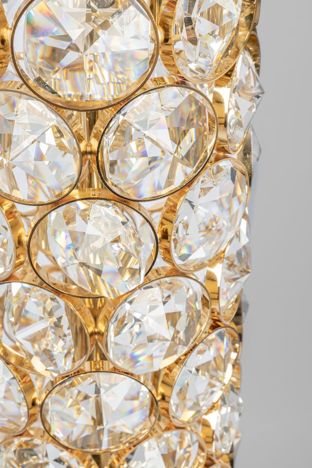 Exquisite Gilt Jewel Floor Lamp Sciolari Design By Palwa, Germany, 1960s photo Lighting