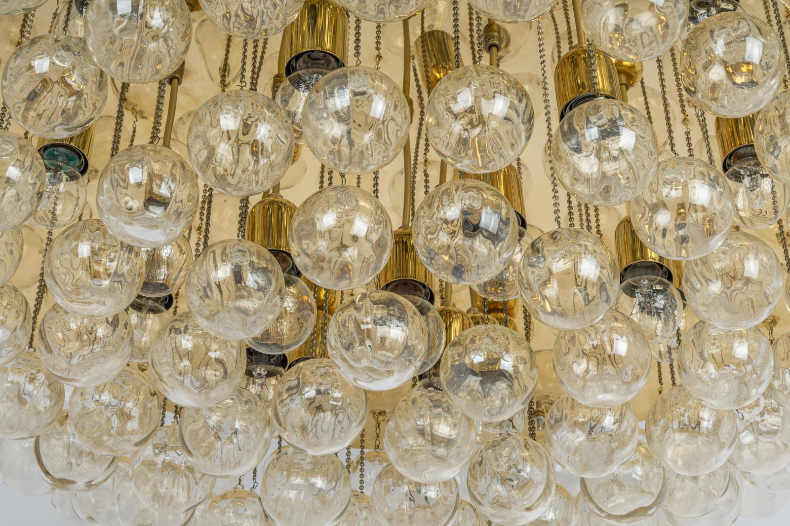 1 Of 2 Extra Large Murano Glass Chandelier, Christoph Palme, Germany, 1970s photo for sale
