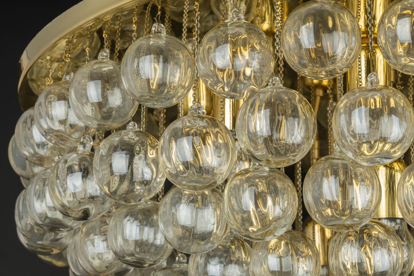 7909.0 1 Of 2 Extra Large Murano Glass Chandelier, Christoph Palme, Germany, 1970s photo