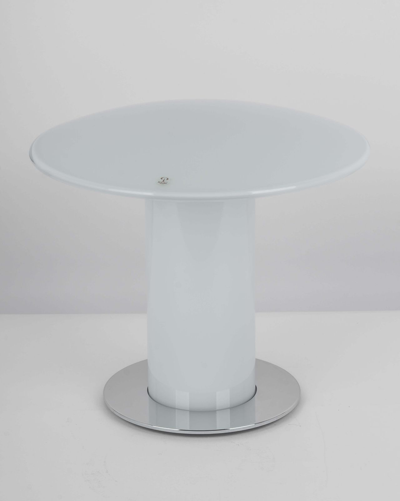 1 Of 2 Wonderful Glass Mushroom Table Lamp By Peill & Putzler, Germany, 1970s photo furniture